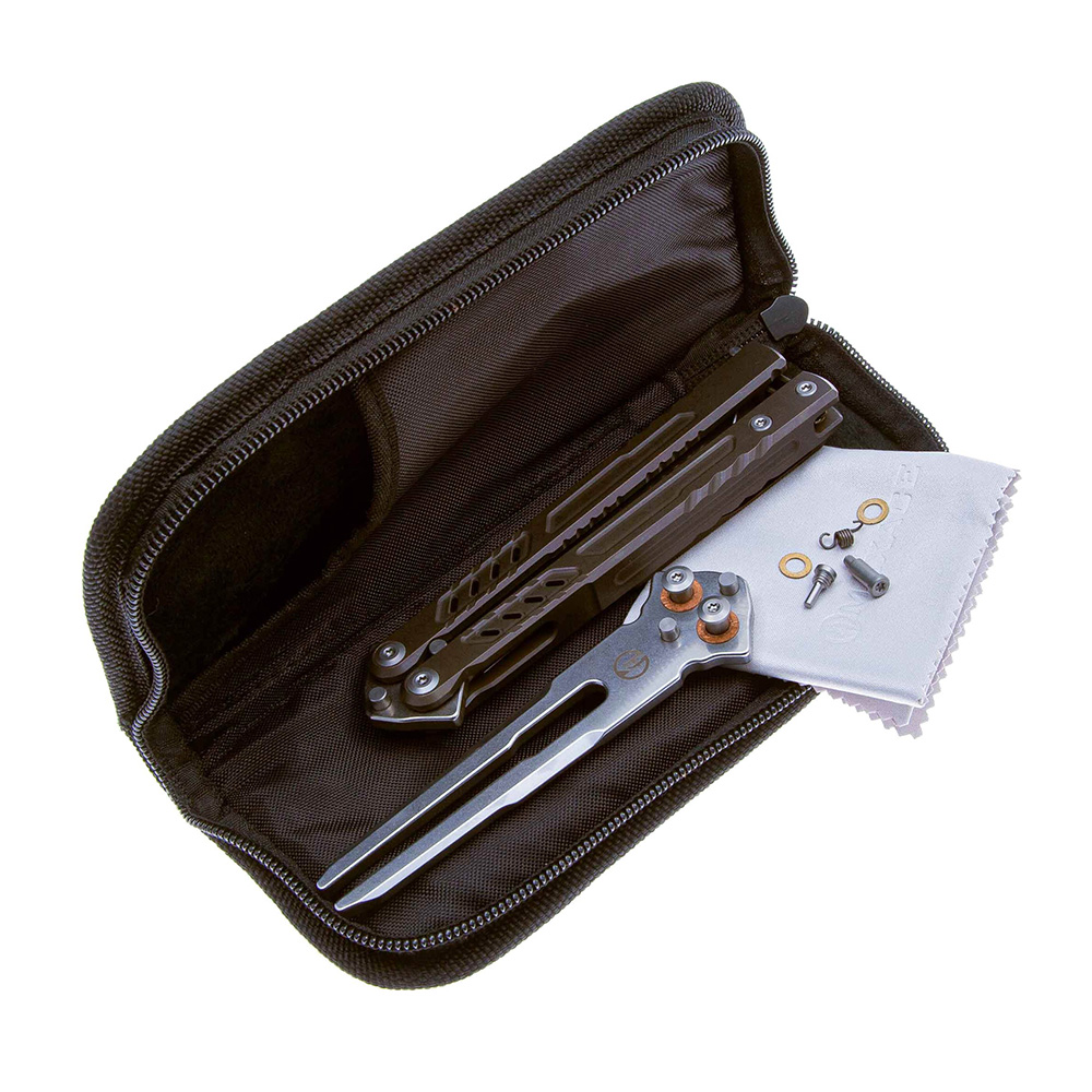 【售完】Maxace Knives 鹈鹕M M390钢 钛合金柄 蝴蝶甩刀 原价1380 特价980