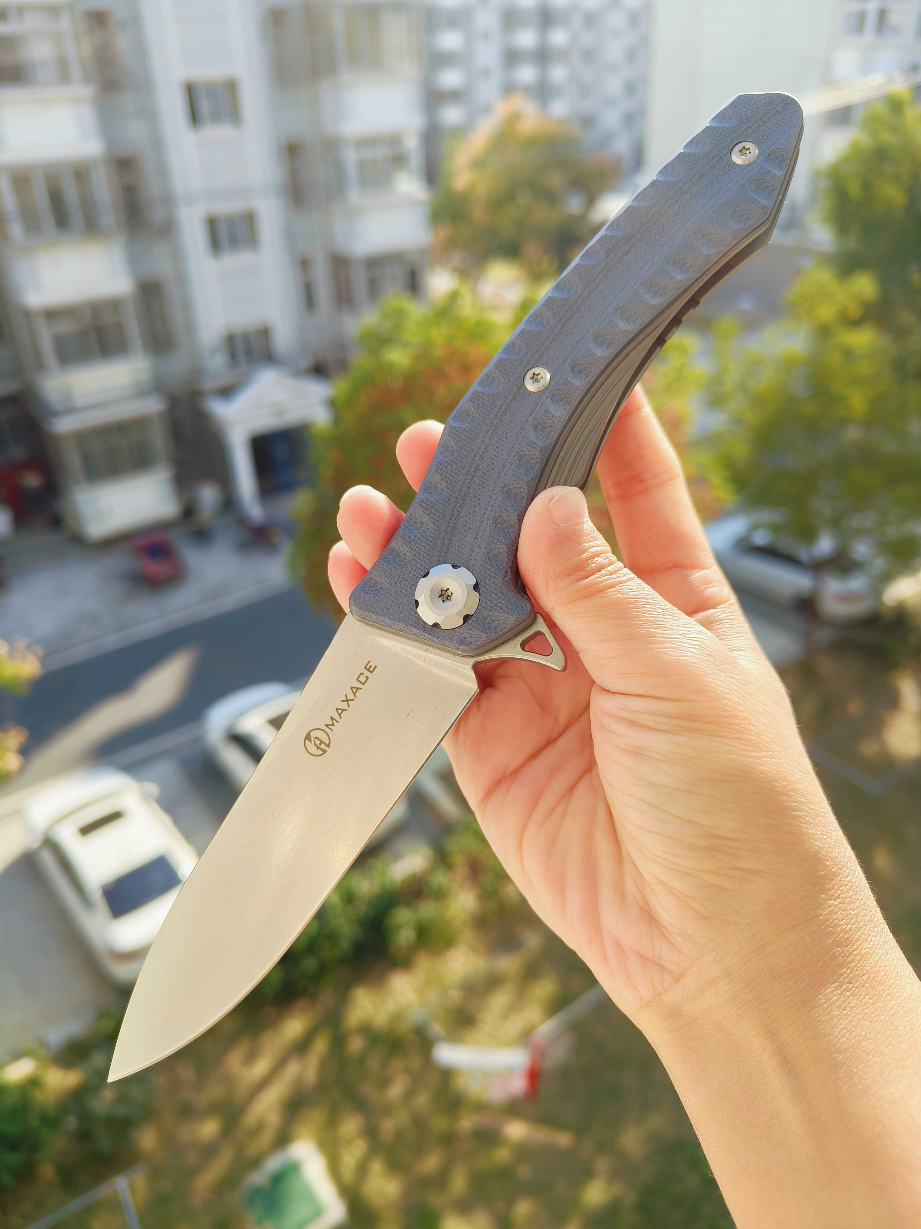 Maxace Knives 狂徒二代 K110钢 G10柄 深蓝色柄 258