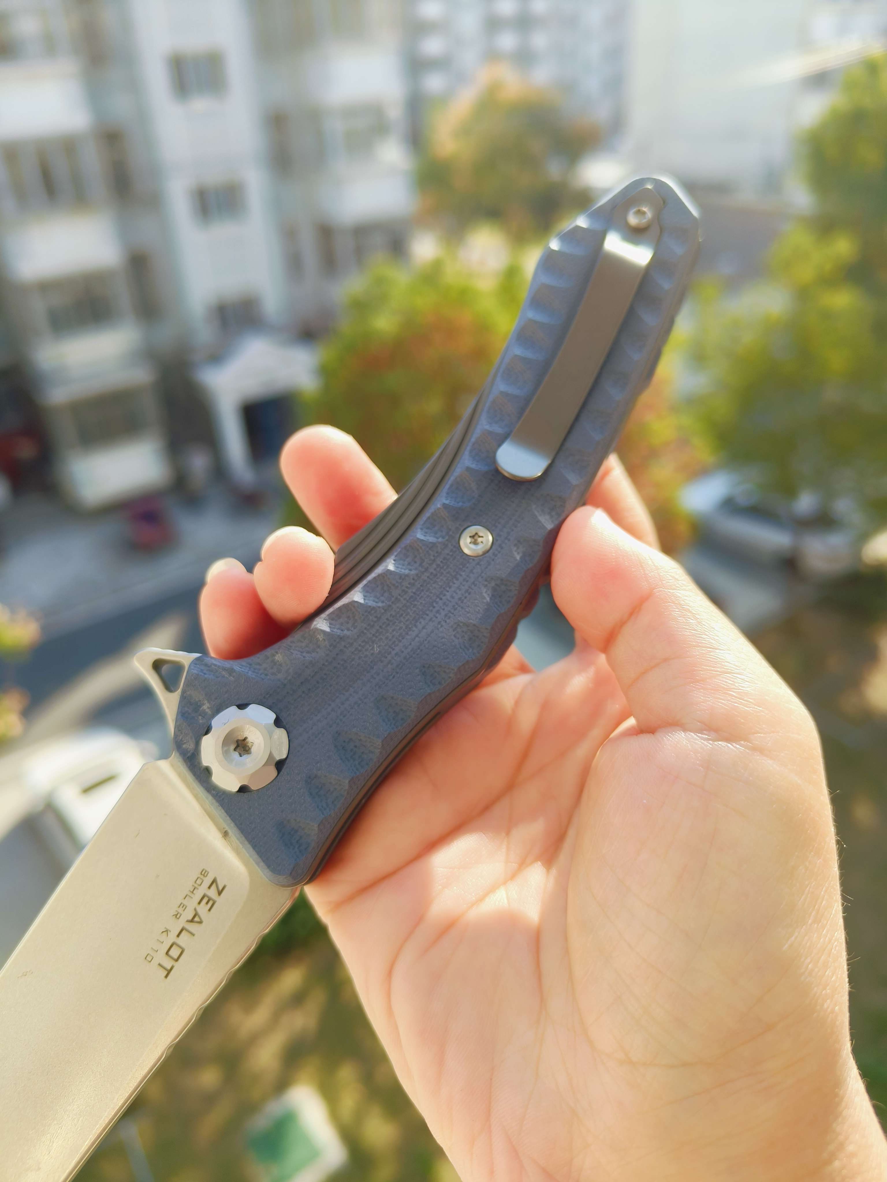 Maxace Knives 狂徒二代 K110钢 G10柄 深蓝色柄 258