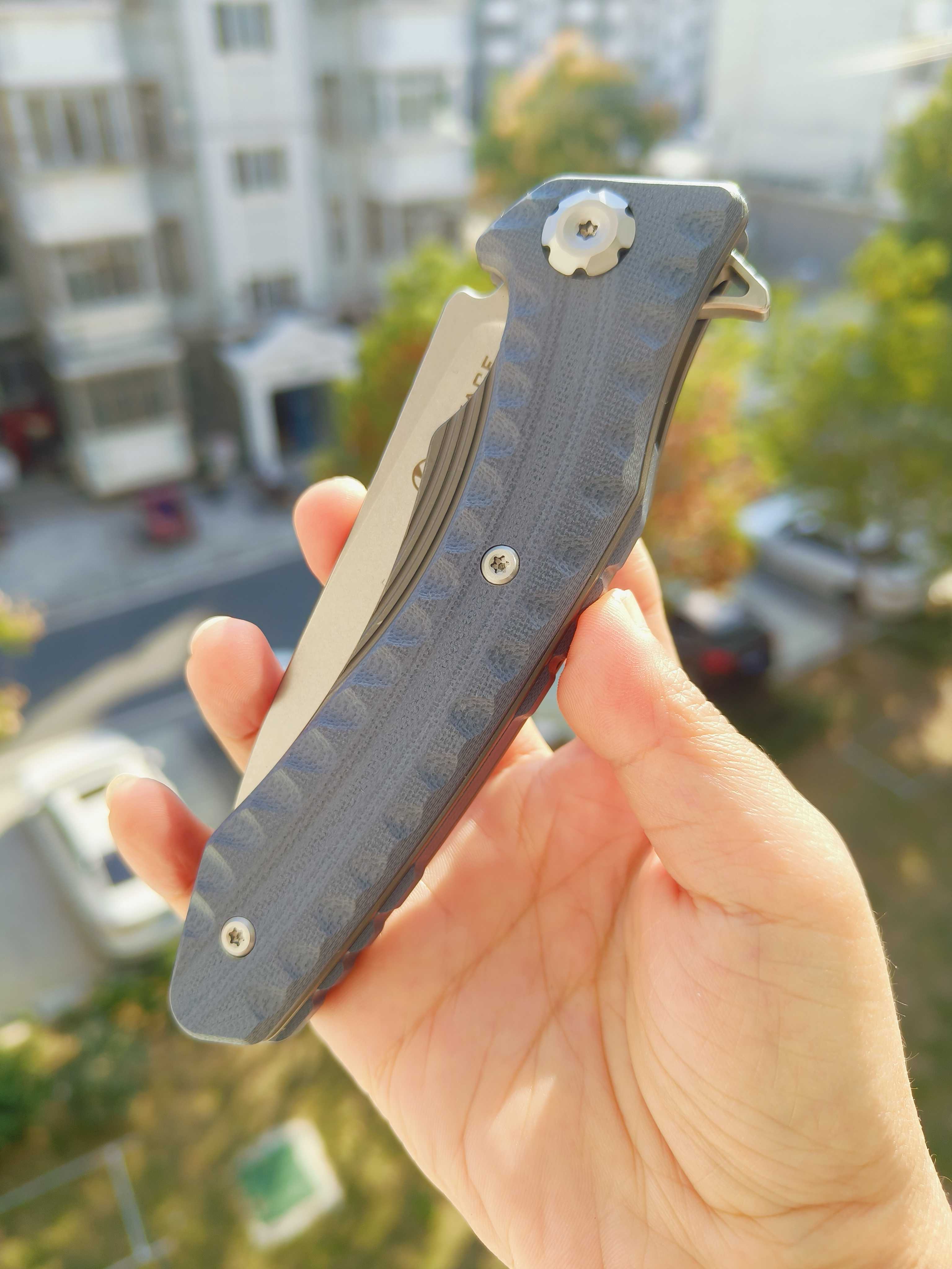 Maxace Knives 狂徒二代 K110钢 G10柄 深蓝色柄 258