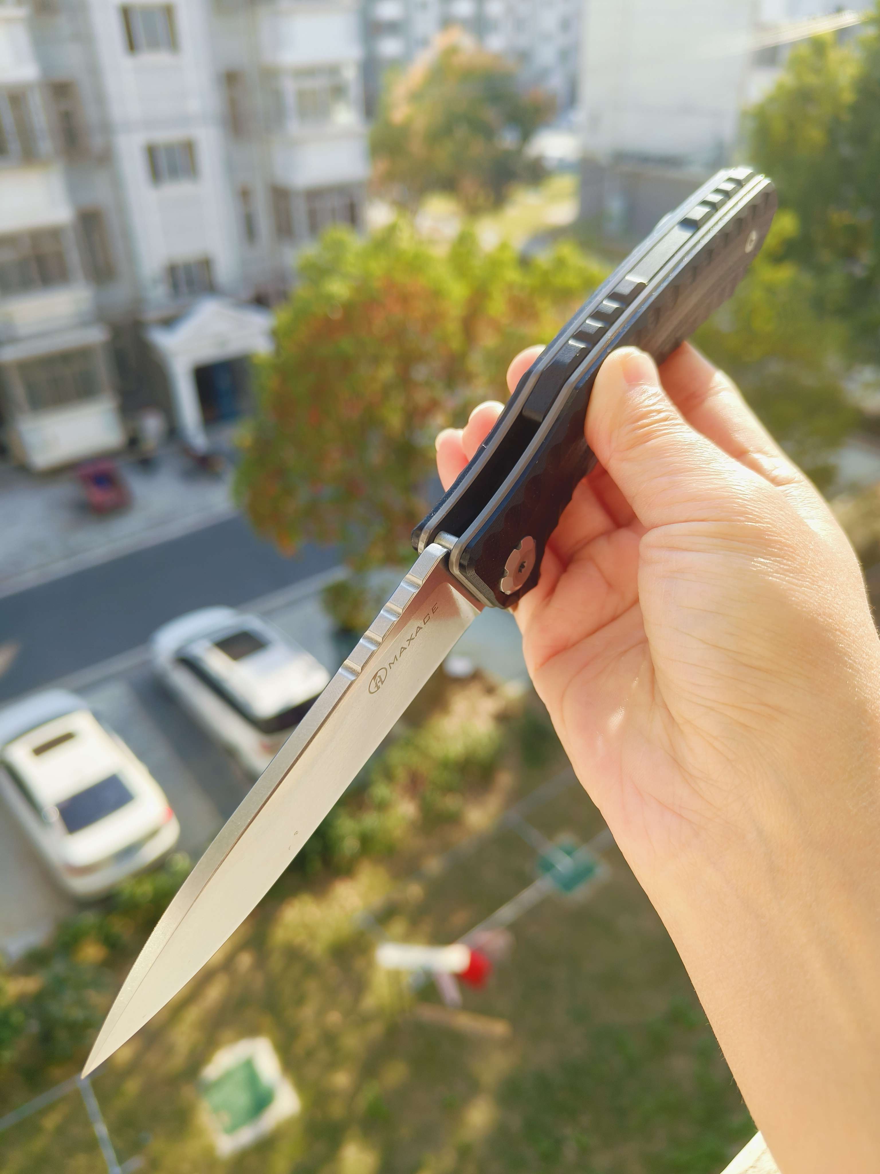 Maxace Knives 狂徒二代 K110钢 G10柄 黑色柄 258