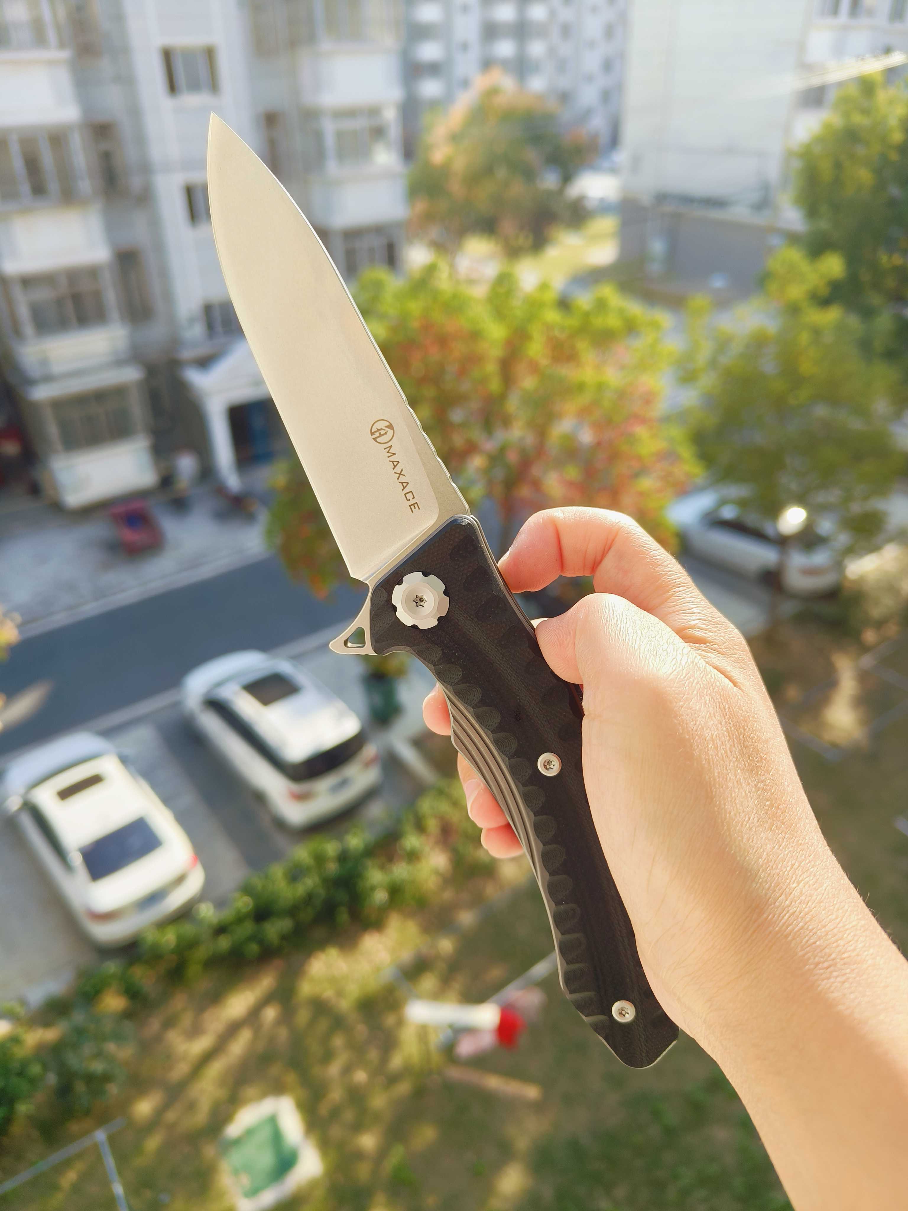 Maxace Knives 狂徒二代 K110钢 G10柄 黑色柄 258