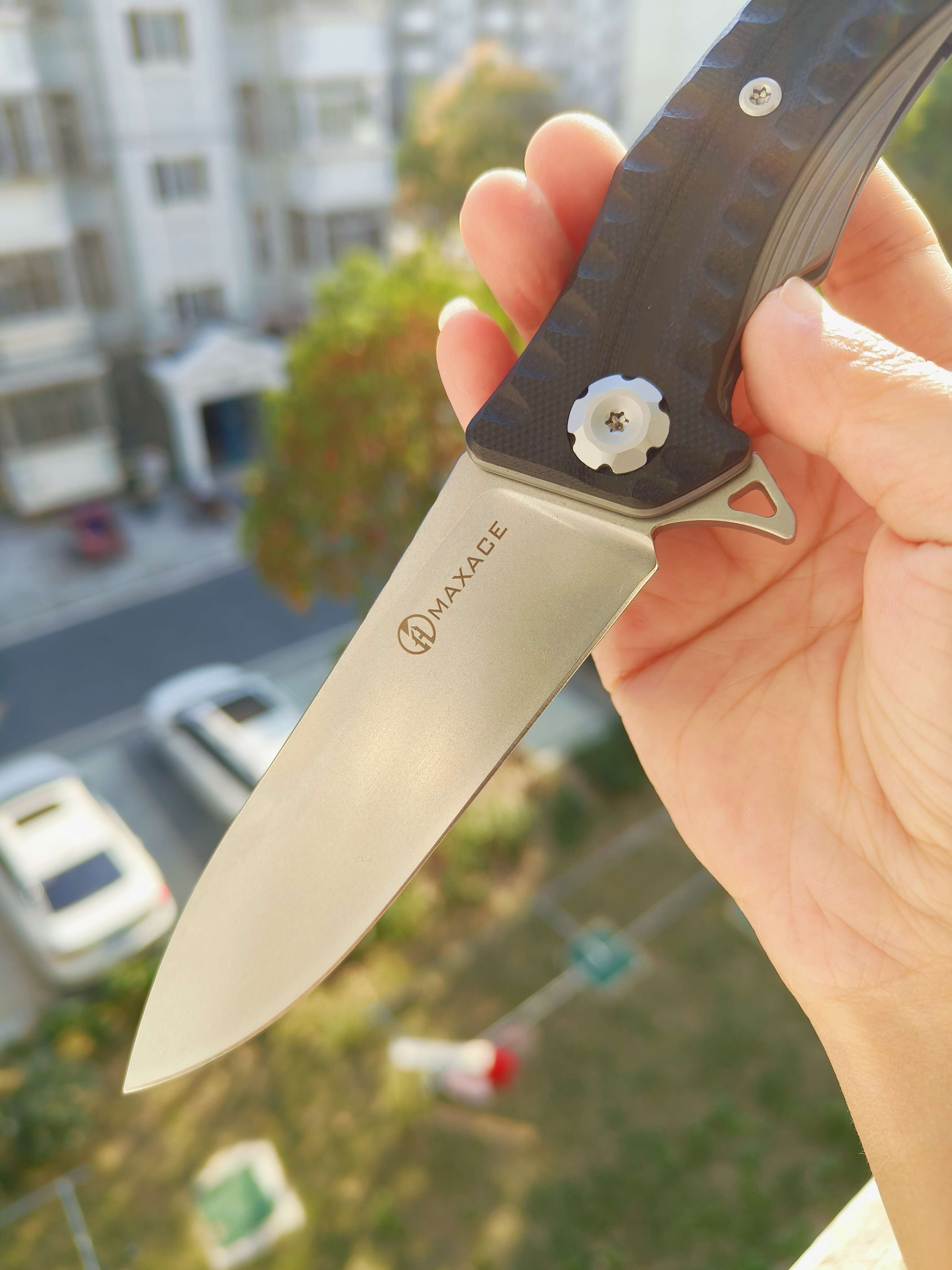Maxace Knives 狂徒二代 K110钢 G10柄 黑色柄 258