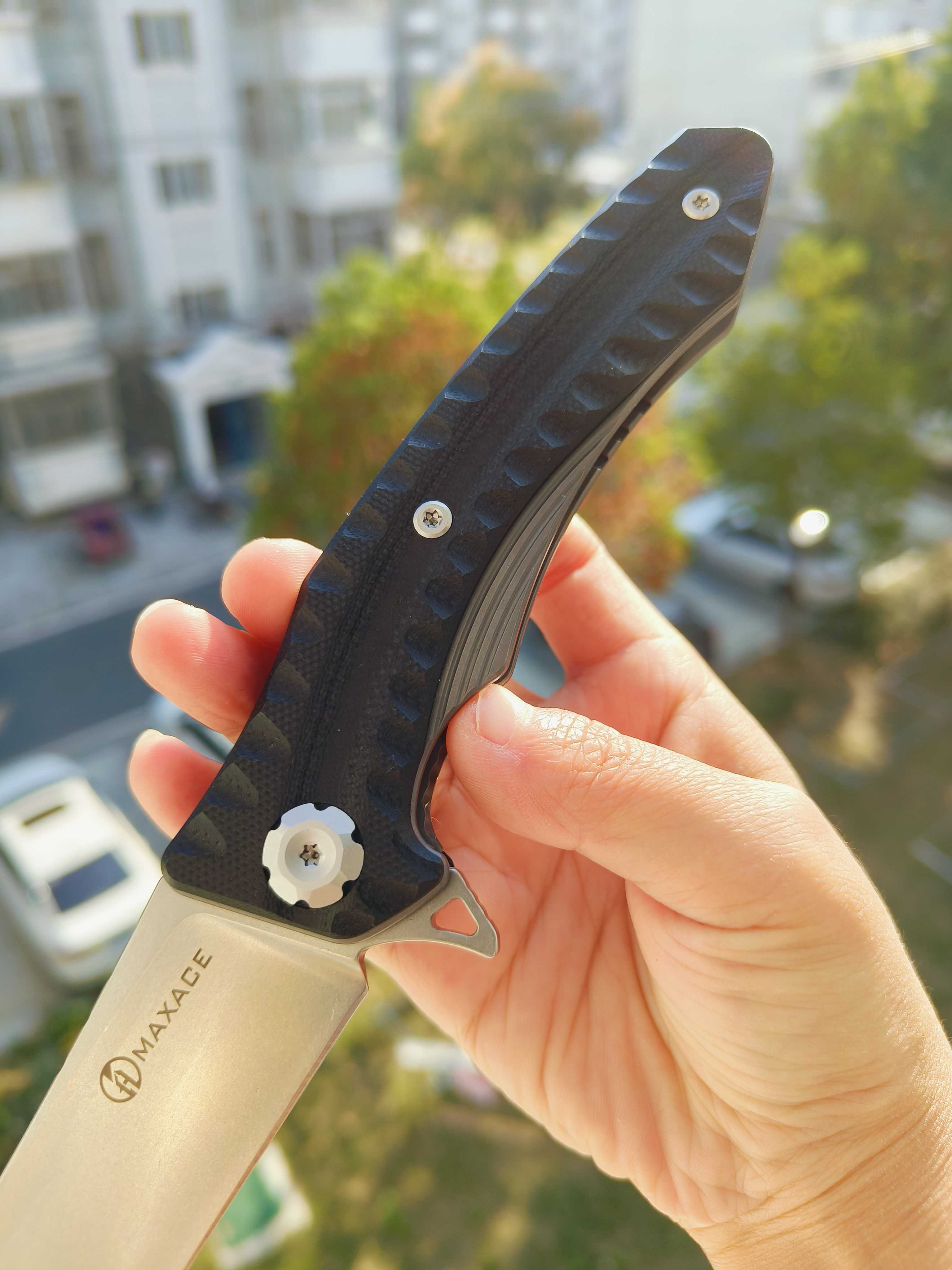 Maxace Knives 狂徒二代 K110钢 G10柄 黑色柄 258