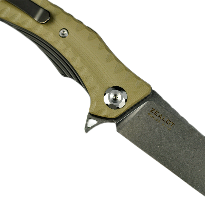Maxace Knives 狂徒二代 K110钢 G10柄 沙漠色 258