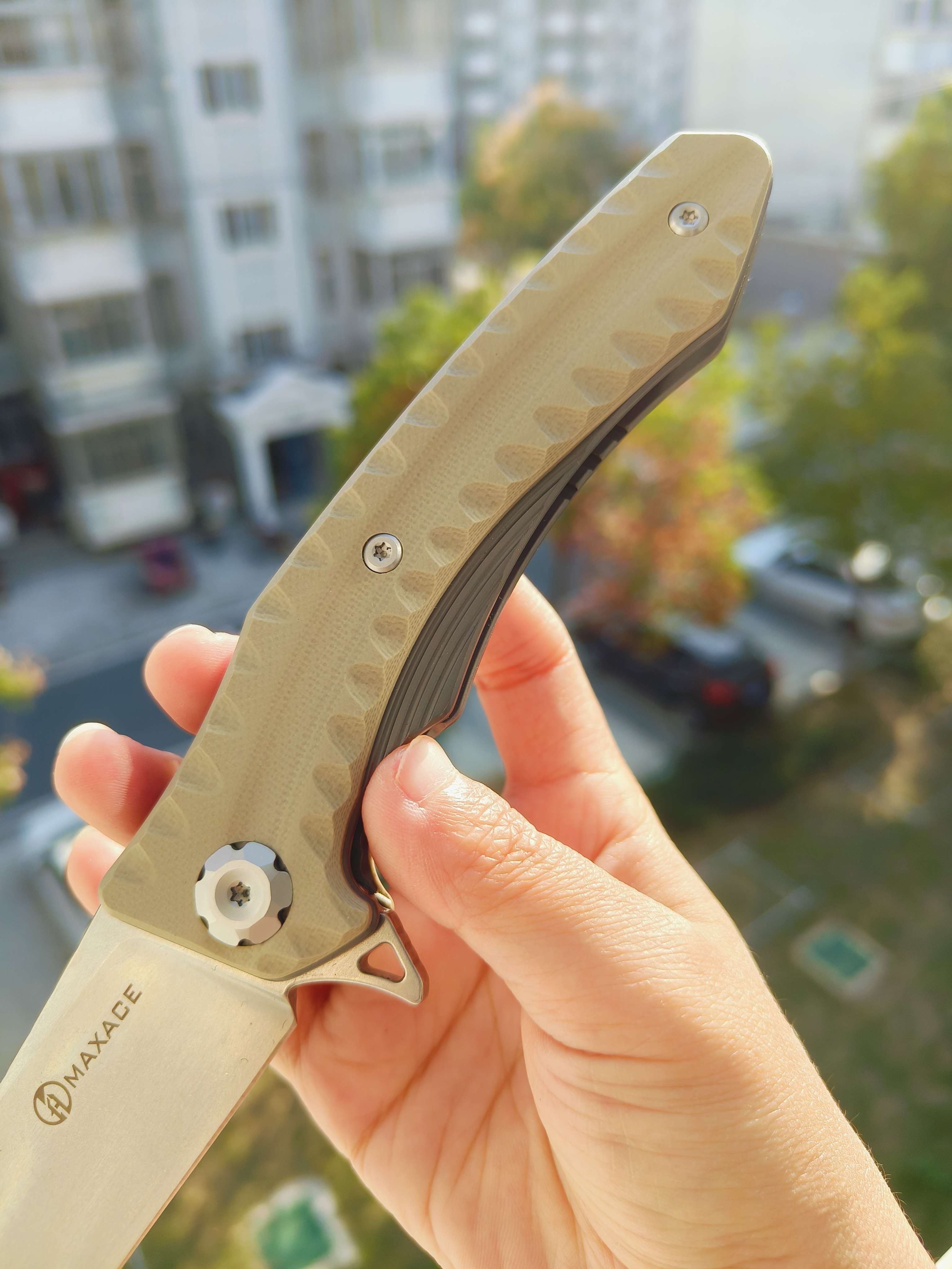 Maxace Knives 狂徒二代 K110钢 G10柄 沙漠色 258
