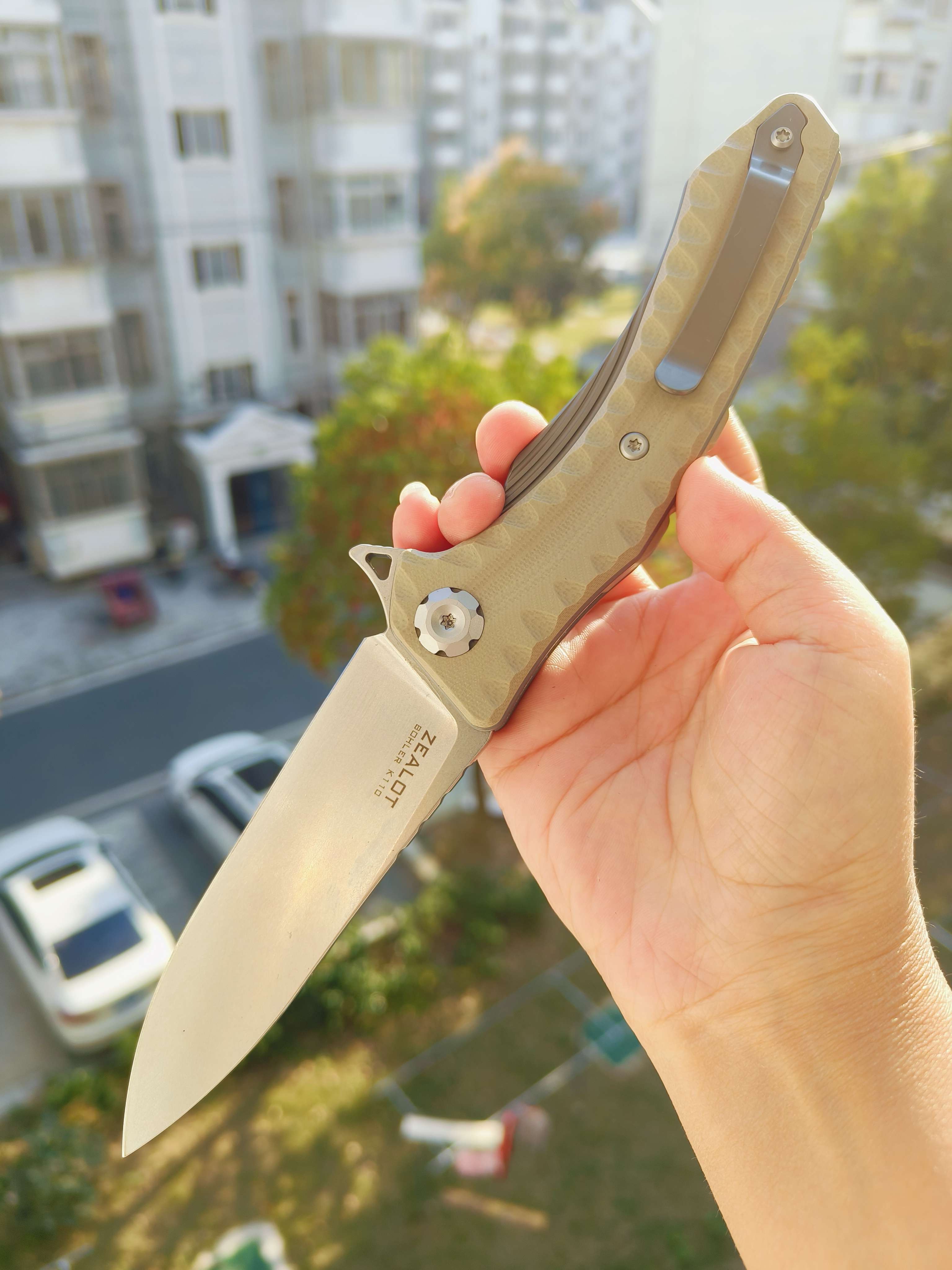 Maxace Knives 狂徒二代 K110钢 G10柄 沙漠色 258