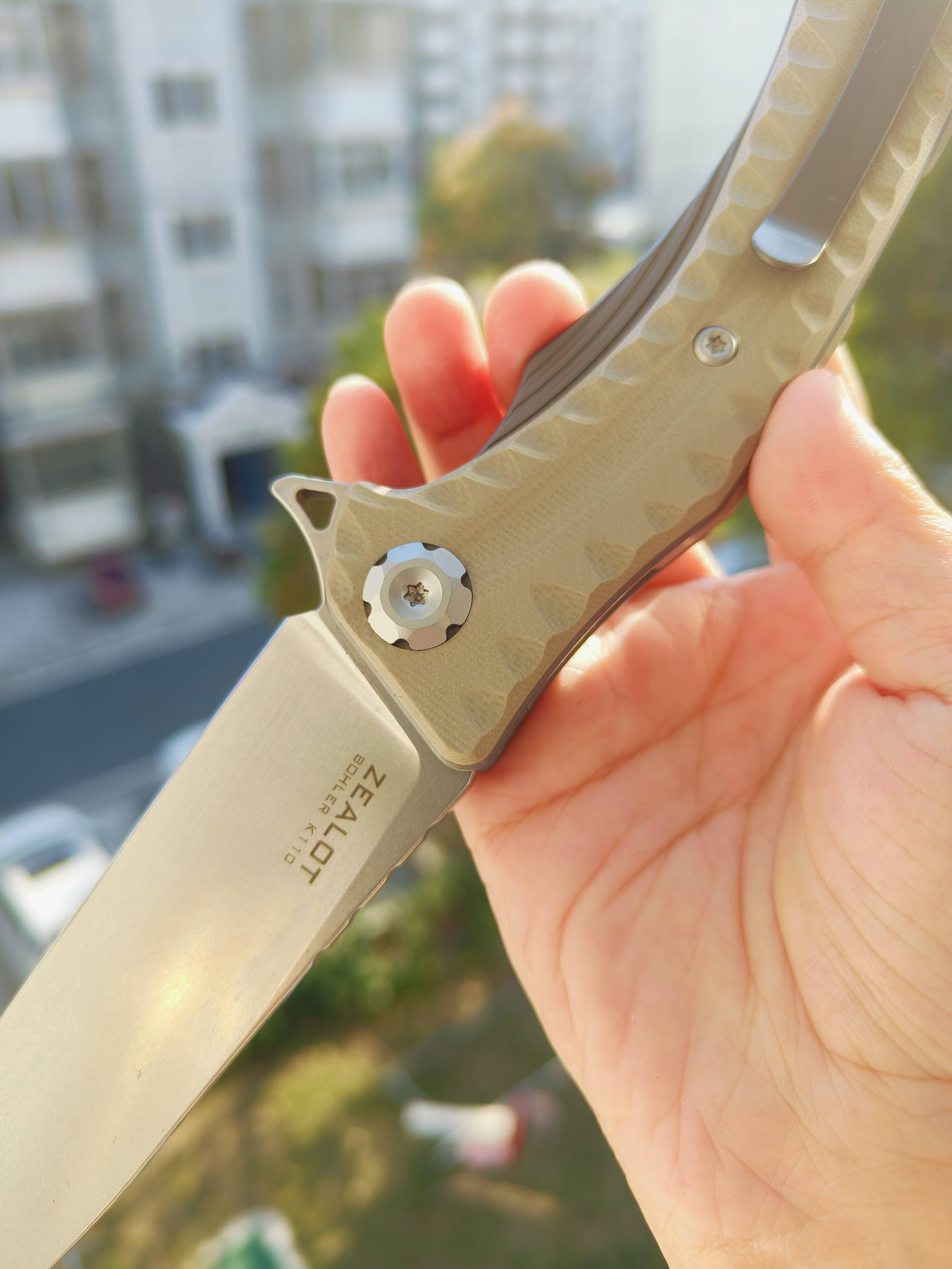Maxace Knives 狂徒二代 K110钢 G10柄 沙漠色 258