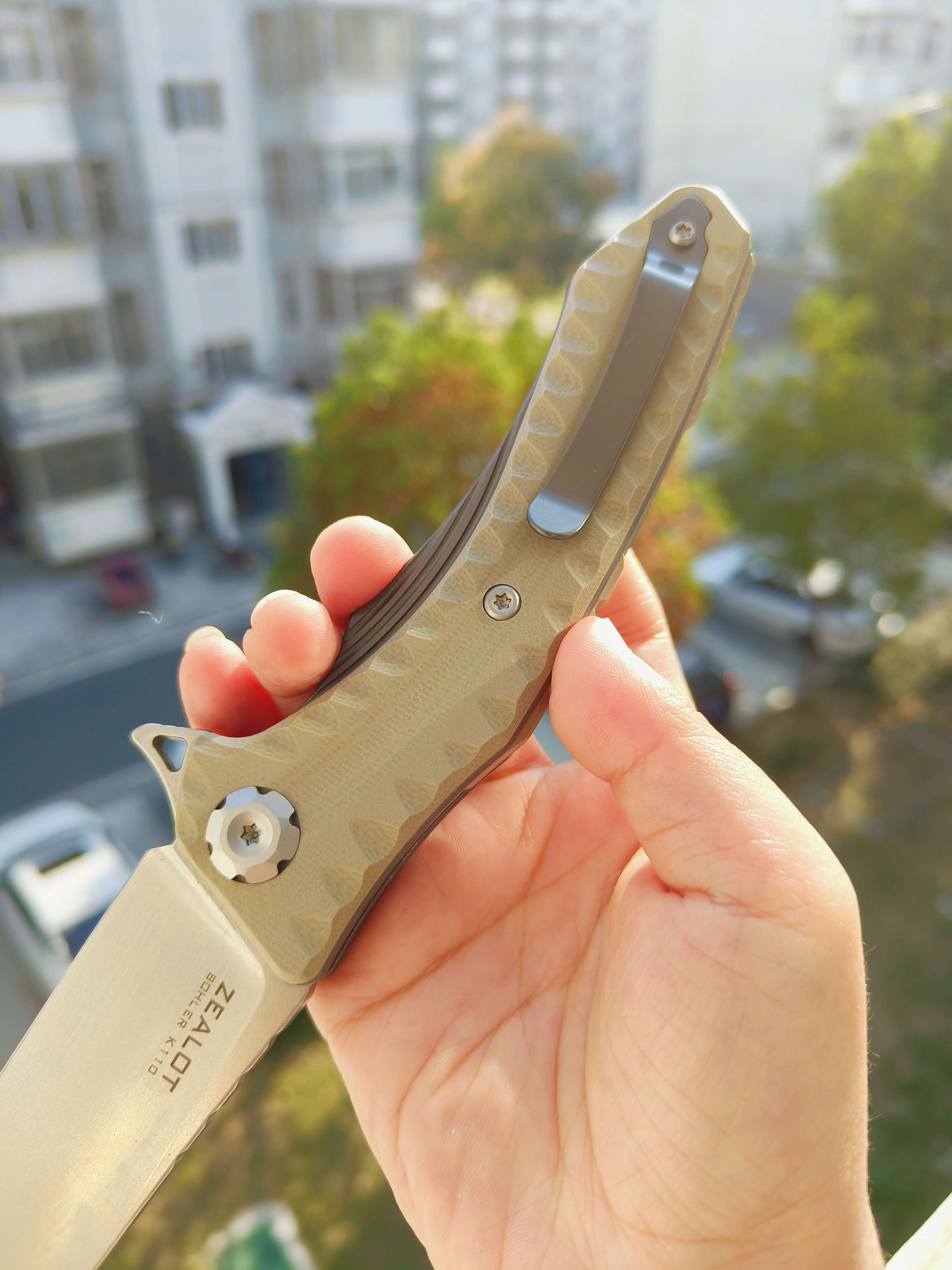 Maxace Knives 狂徒二代 K110钢 G10柄 沙漠色 258
