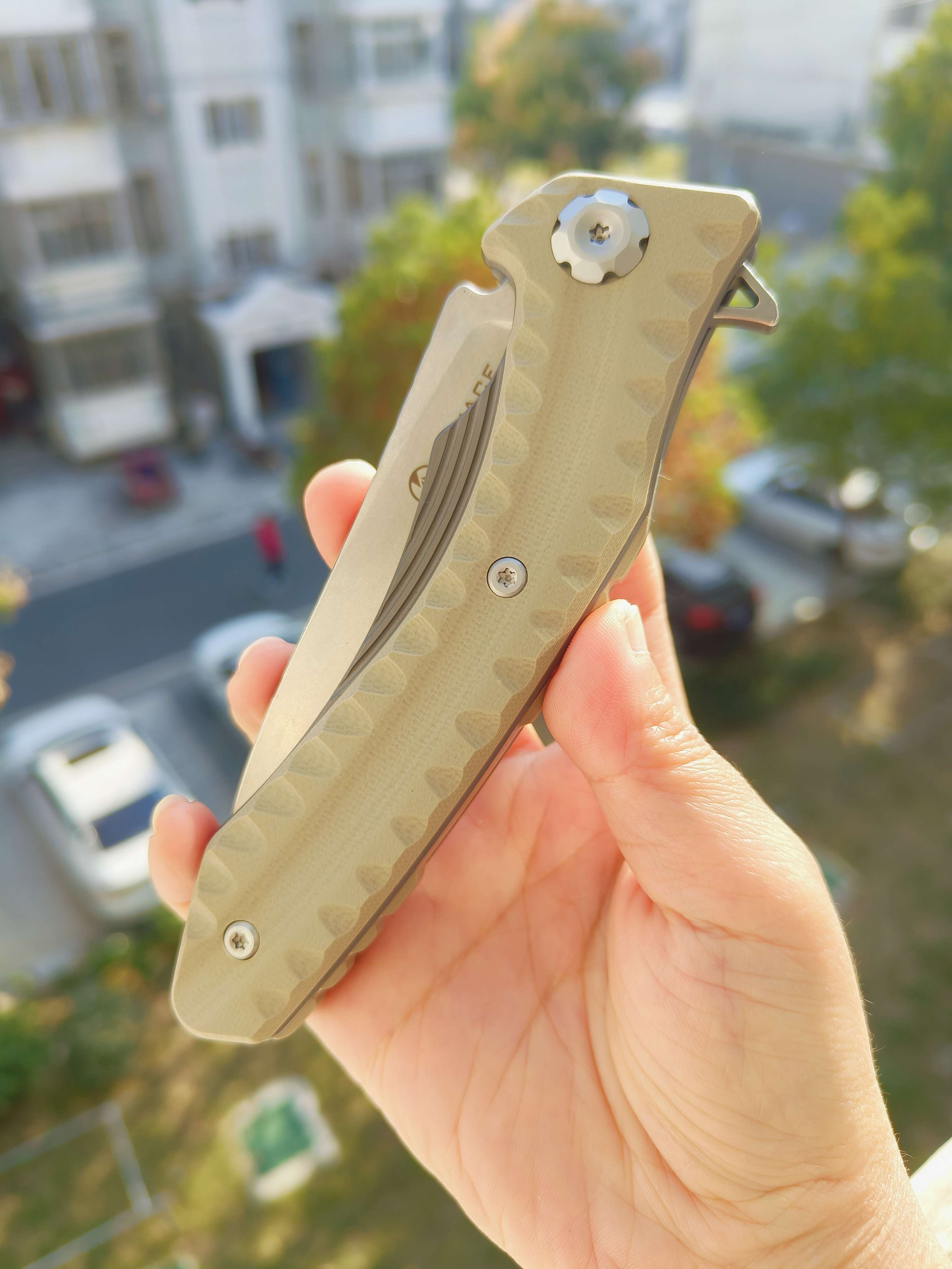Maxace Knives 狂徒二代 K110钢 G10柄 沙漠色 258