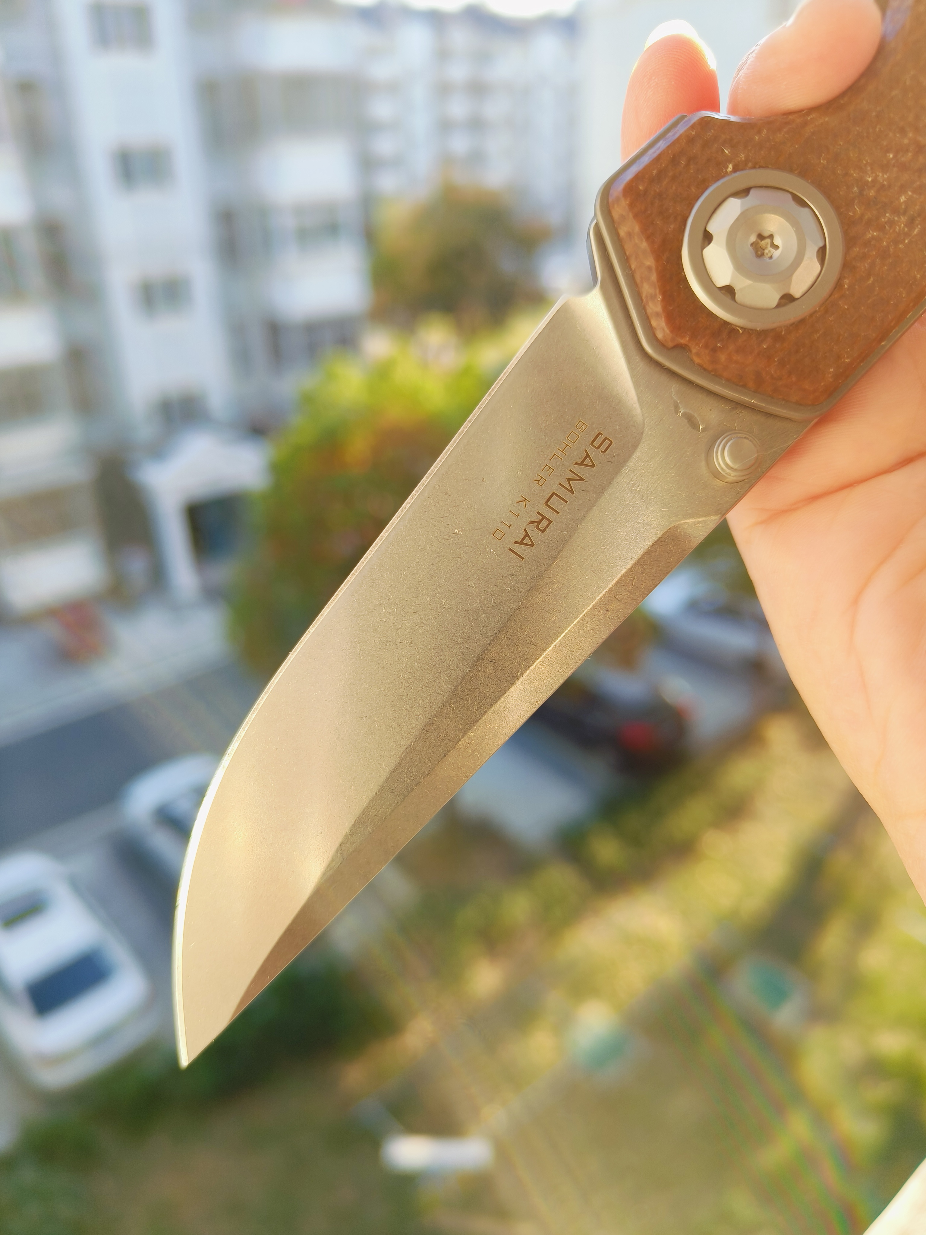 Maxace knives 影武者二代 K110钢 G10柄 棕色 358