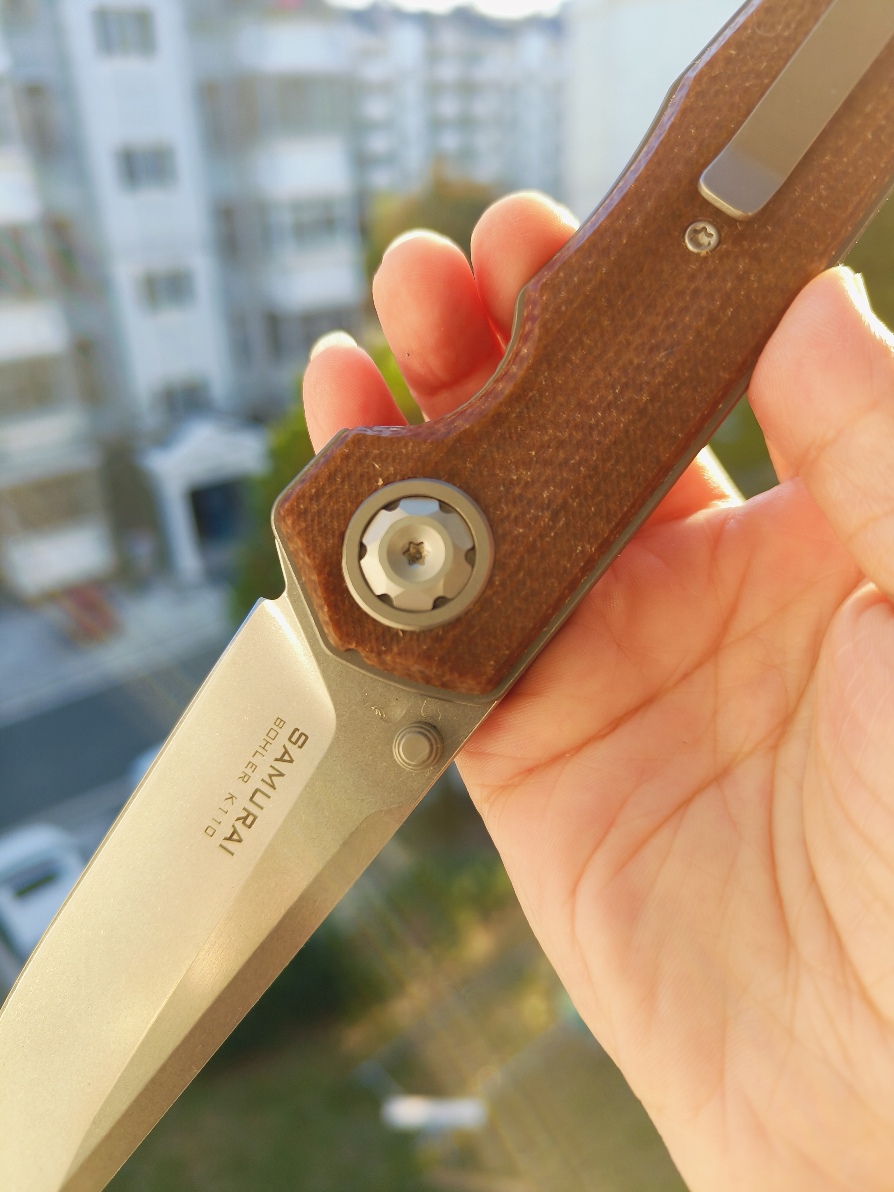 Maxace knives 影武者二代 K110钢 G10柄 棕色 358
