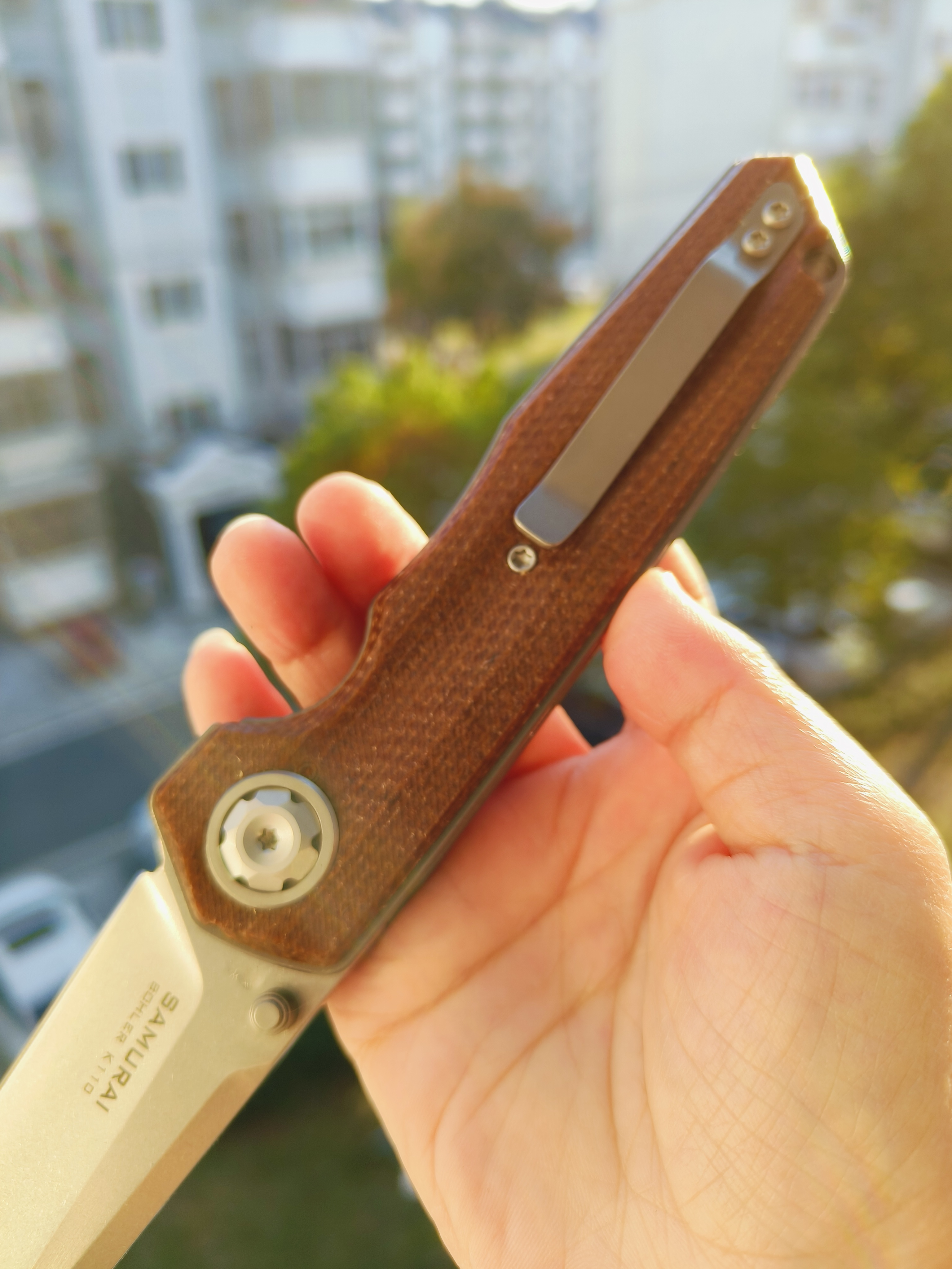 Maxace knives 影武者二代 K110钢 G10柄 棕色 358