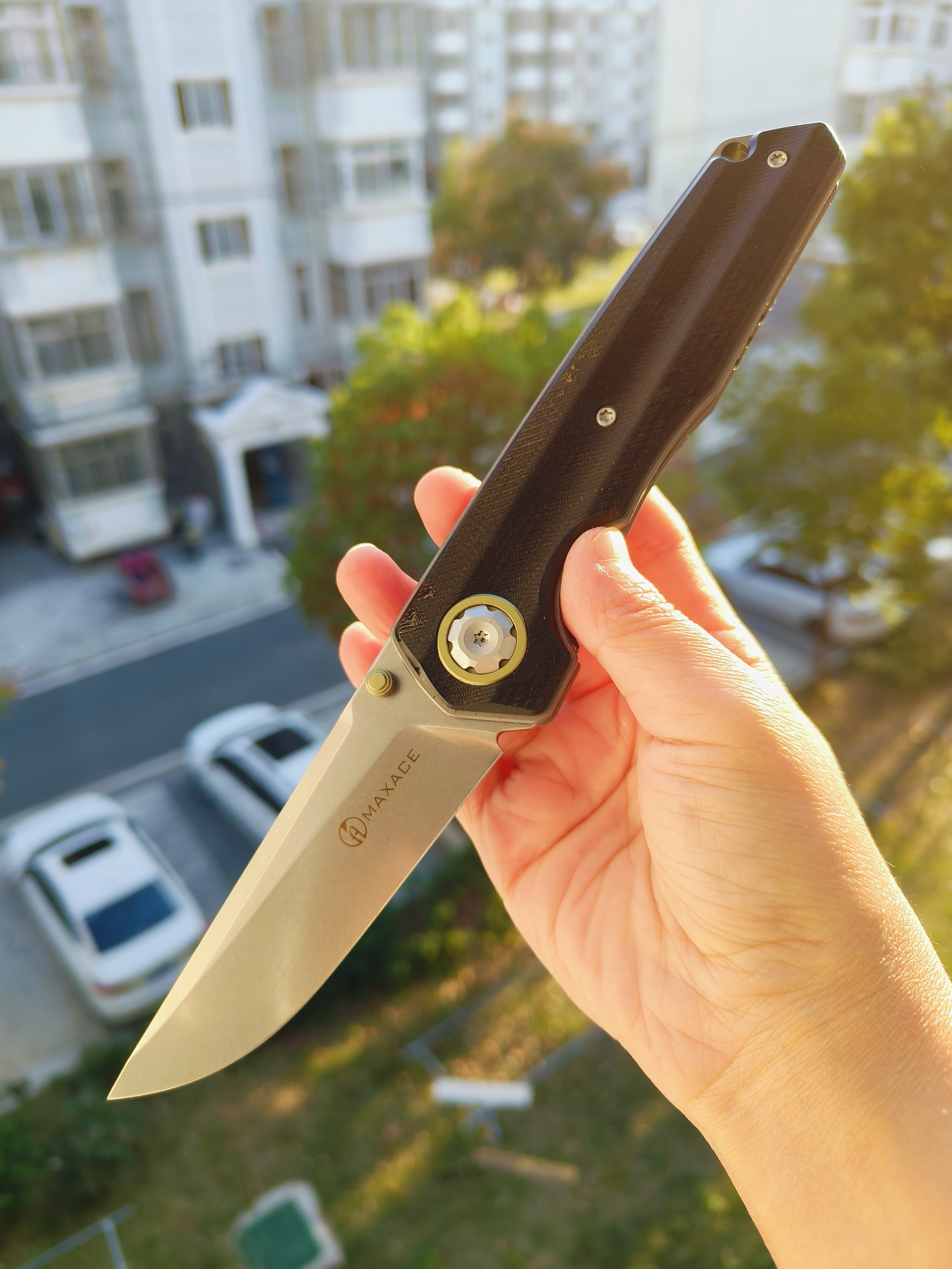 Maxace knives 影武者二代 K110钢 G10柄 黑色 358