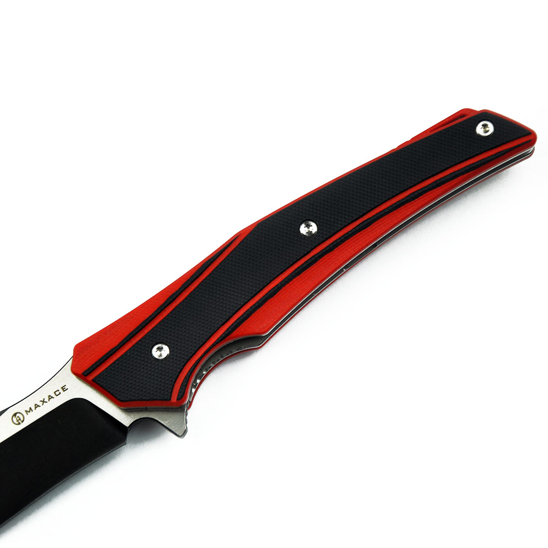 Maxace Knives 游侠 XW42钢 G10柄 黑红 258