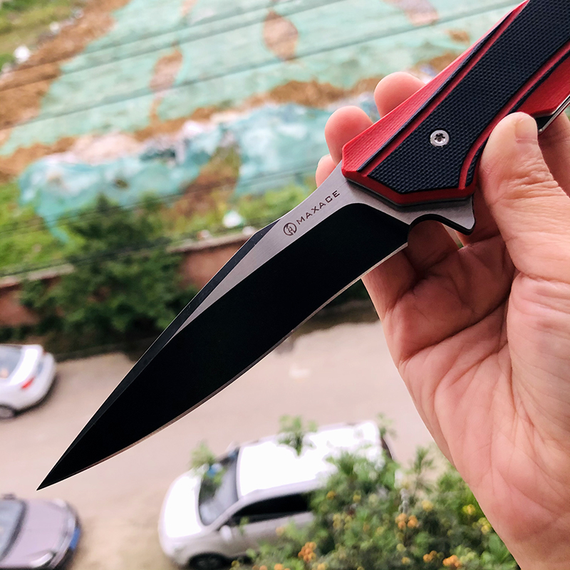 Maxace Knives 游侠 XW42钢 G10柄 黑红 258