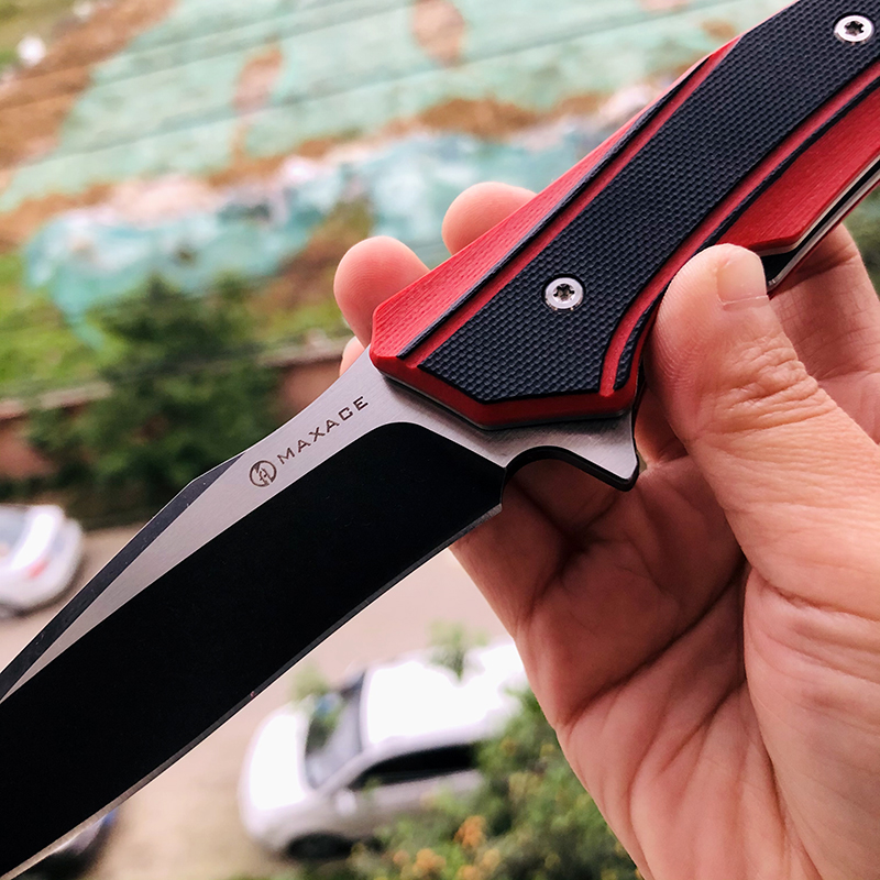 Maxace Knives 游侠 XW42钢 G10柄 黑红 258