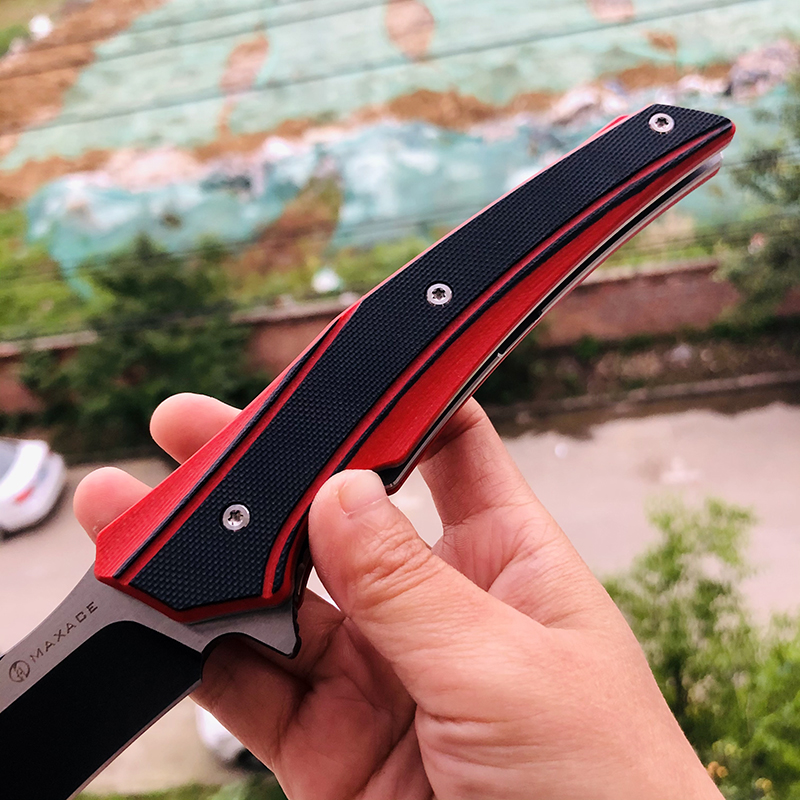 Maxace Knives 游侠 XW42钢 G10柄 黑红 258