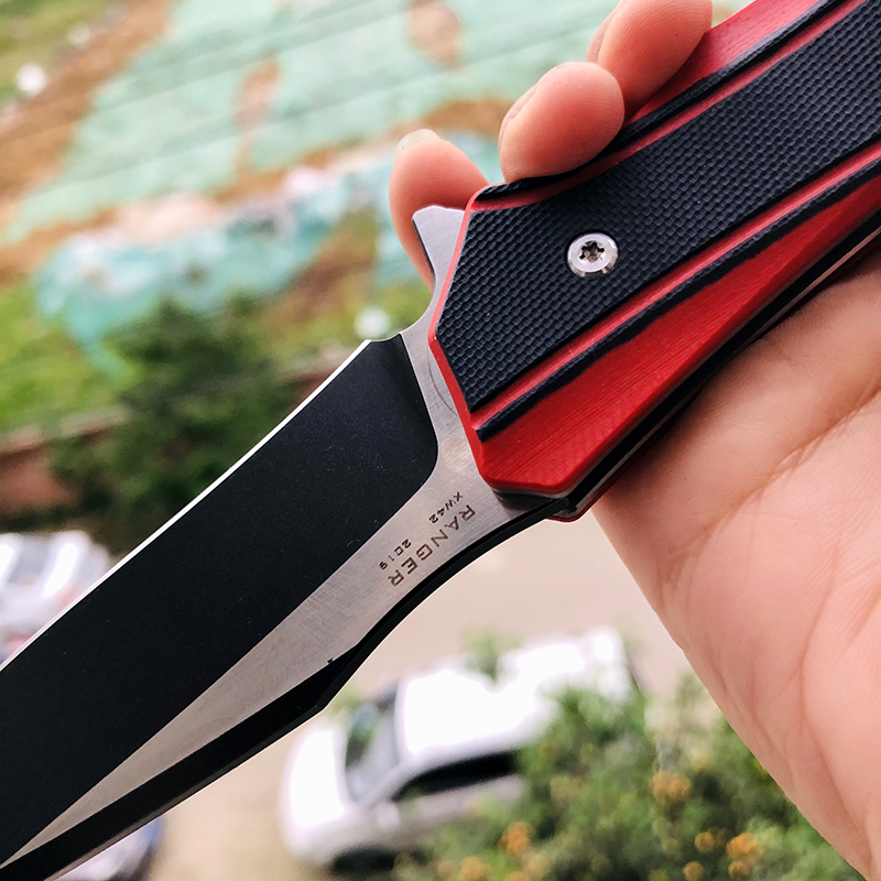 Maxace Knives 游侠 XW42钢 G10柄 黑红 258