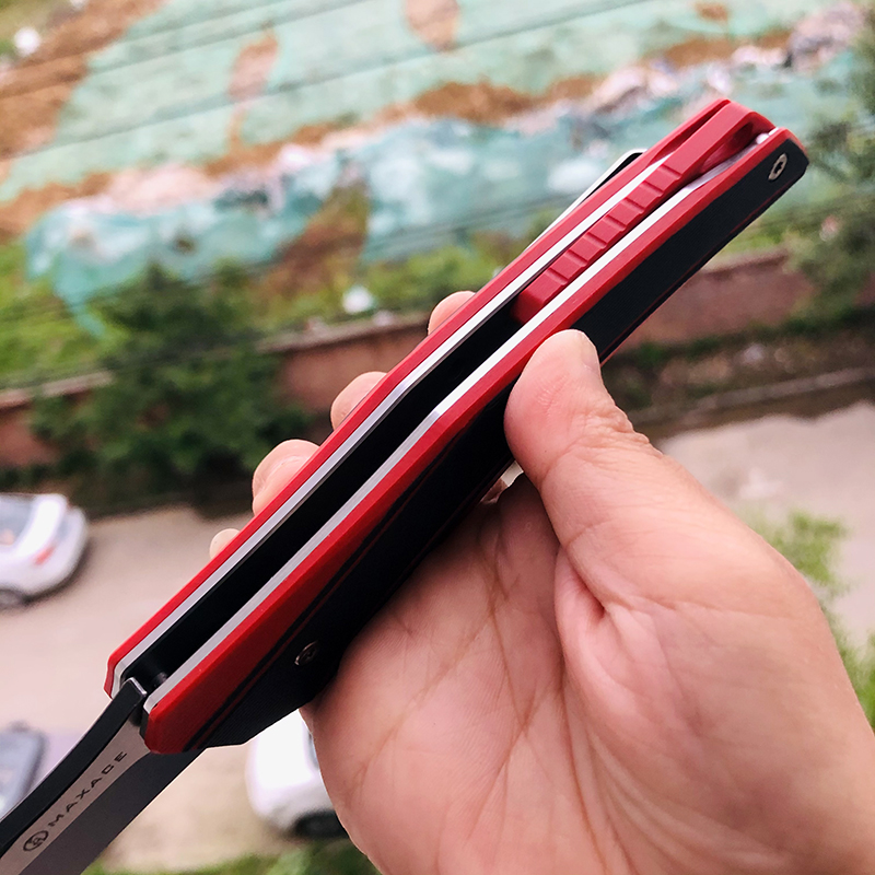 Maxace Knives 游侠 XW42钢 G10柄 黑红 258