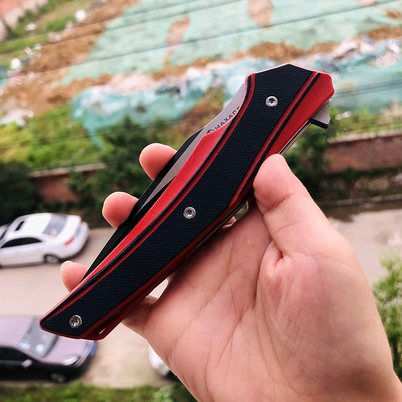 Maxace Knives 游侠 XW42钢 G10柄 黑红 258