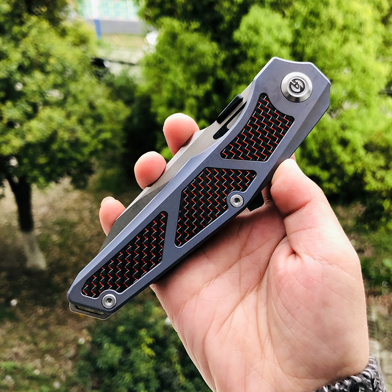 【售完】Maxace Knives 鸢 M390钢 钛柄镶嵌碳纤维 原价980 特惠580
