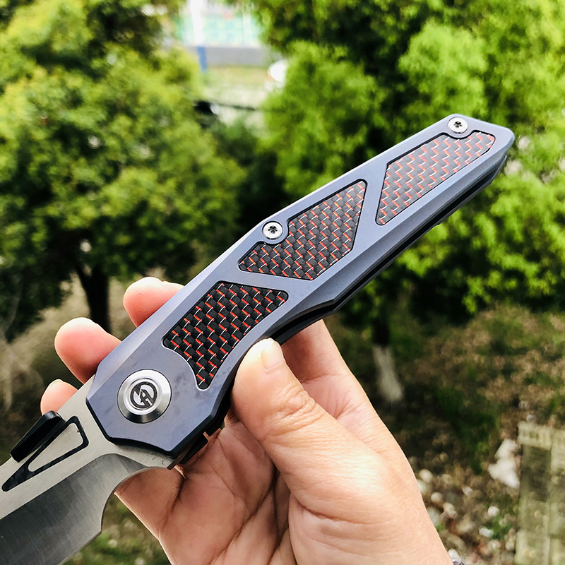【售完】Maxace Knives 鸢 M390钢 钛柄镶嵌碳纤维 原价980 特惠580