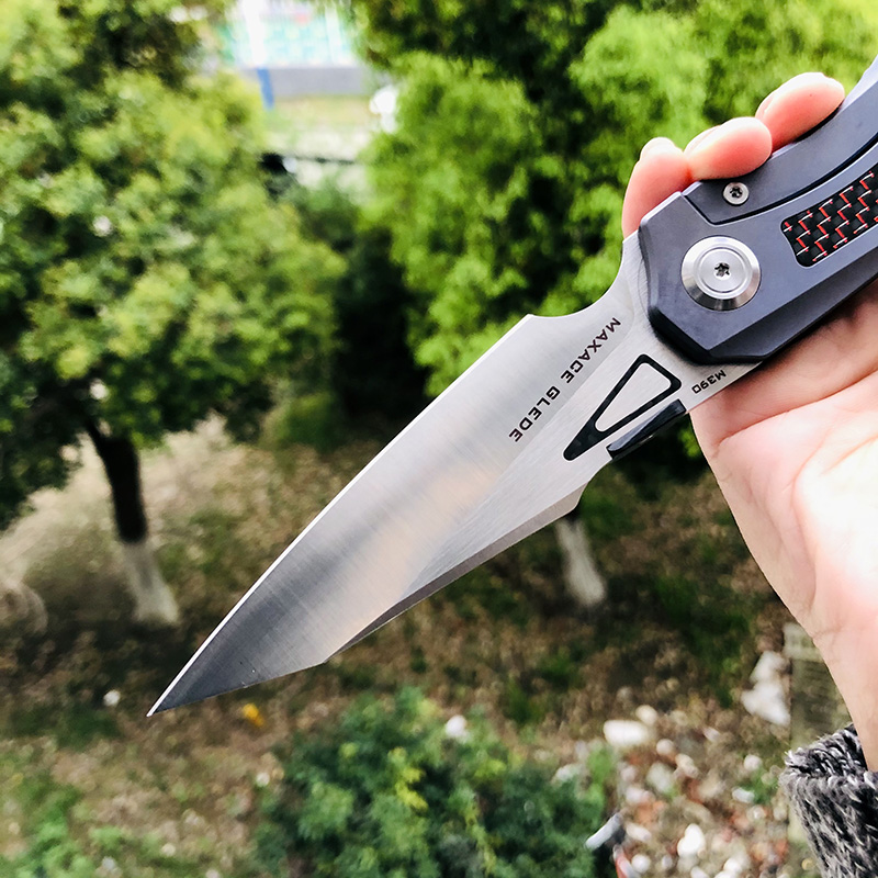 【售完】Maxace Knives 鸢 M390钢 钛柄镶嵌碳纤维 原价980 特惠580