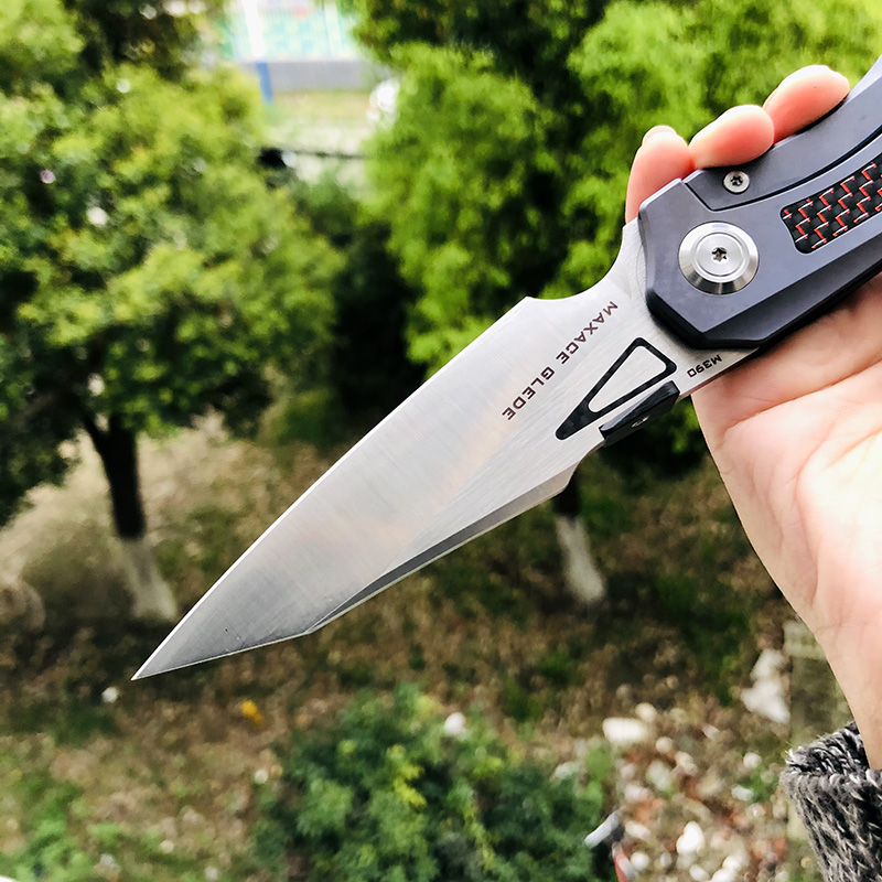 【售完】Maxace Knives 鸢 M390钢 钛柄镶嵌碳纤维 原价980 特惠580