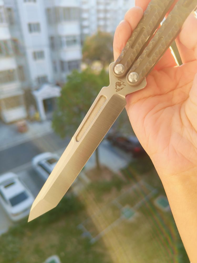 🚫 Maxace Knives 黑曜石 CPM-90V钢 钛合金柄 石洗 1580