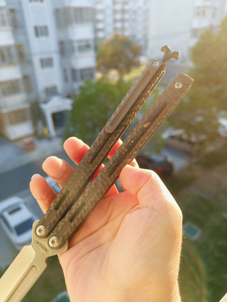 🚫 Maxace Knives 黑曜石 CPM-90V钢 钛合金柄 石洗 1580