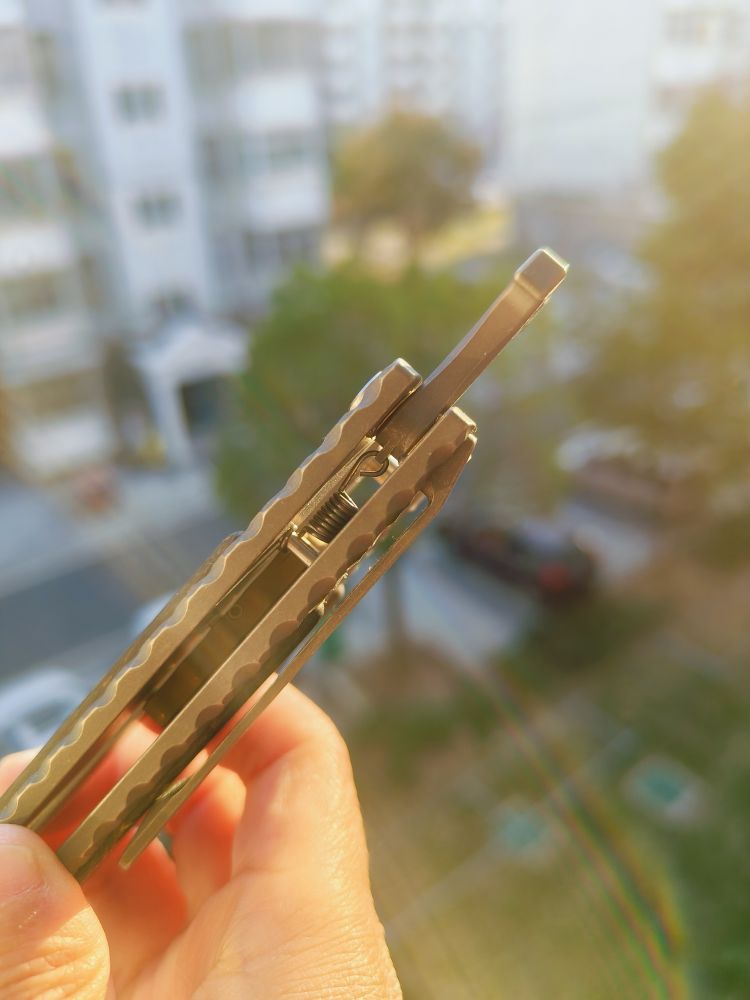 🚫 Maxace Knives 黑曜石 CPM-90V钢 钛合金柄 石洗 1580