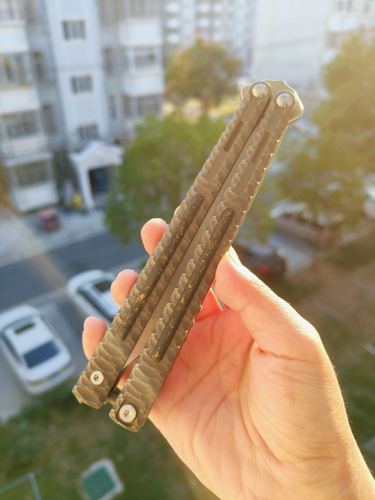 🚫 Maxace Knives 黑曜石 CPM-90V钢 钛合金柄 石洗 1580