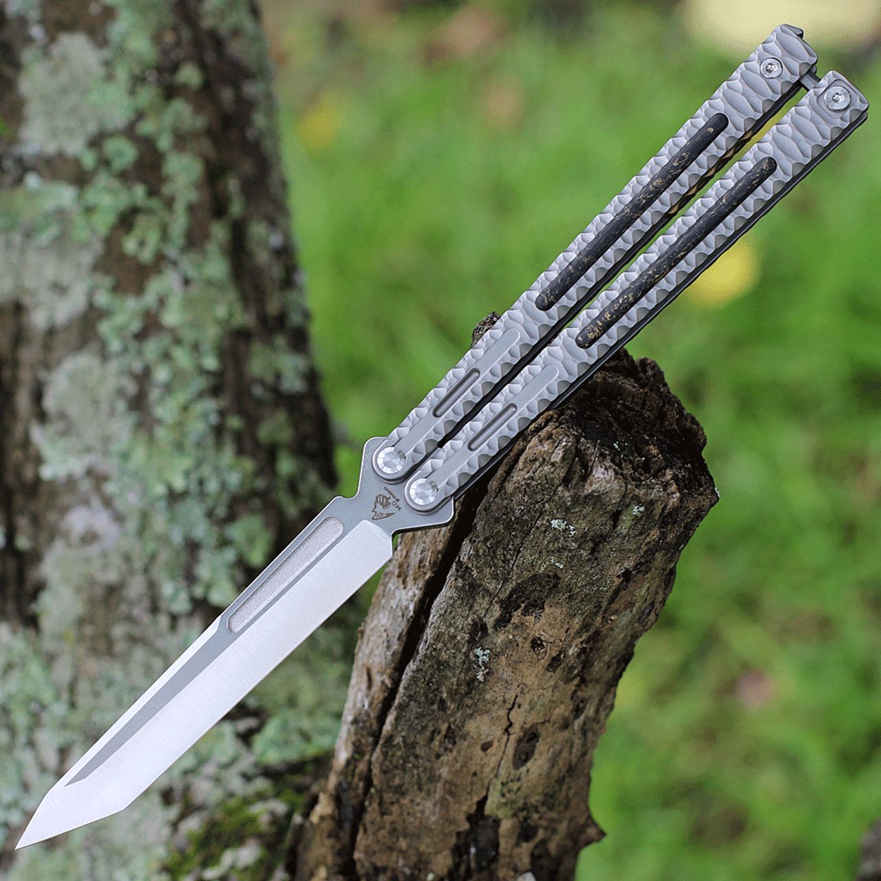 🚫 Maxace Knives 黑曜石 CPM-90V钢 钛合金柄 石洗 1580