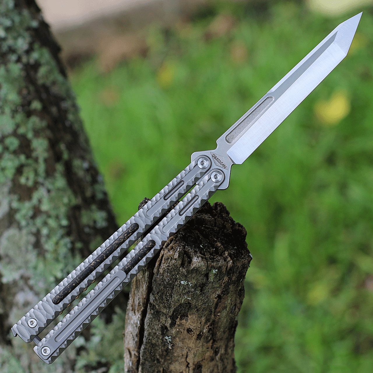 🚫 Maxace Knives 黑曜石 CPM-90V钢 钛合金柄 石洗 1580