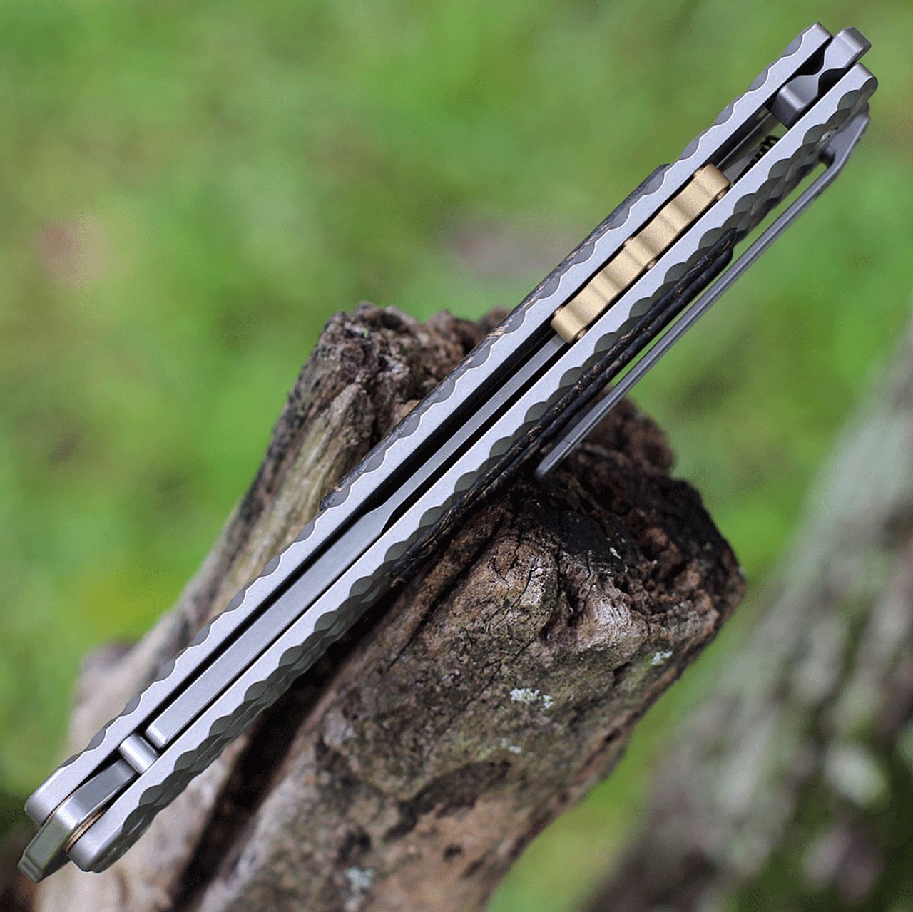 🚫 Maxace Knives 黑曜石 CPM-90V钢 钛合金柄 石洗 1580