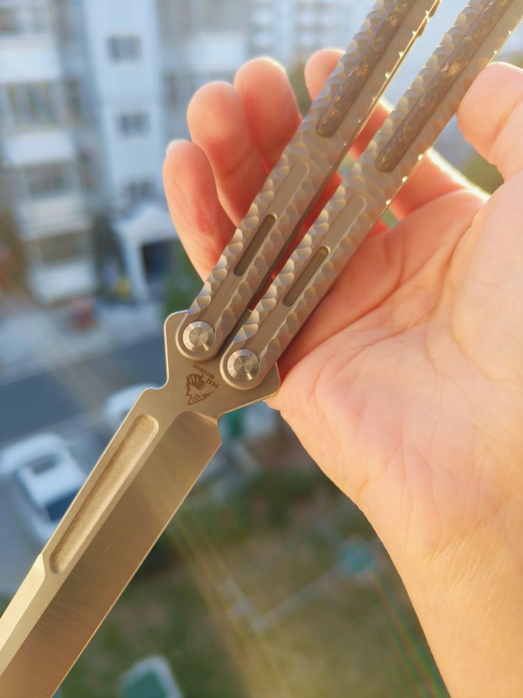 Maxace Knives 黑曜石 CPM-90V钢 钛合金柄 喷砂 1580