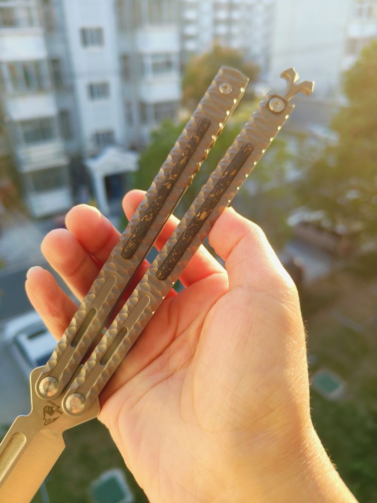 Maxace Knives 黑曜石 CPM-90V钢 钛合金柄 喷砂 1580