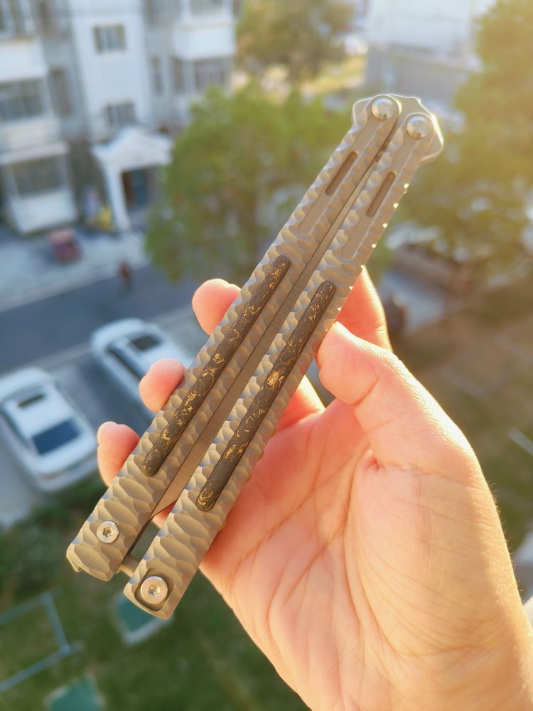 Maxace Knives 黑曜石 CPM-90V钢 钛合金柄 喷砂 1580
