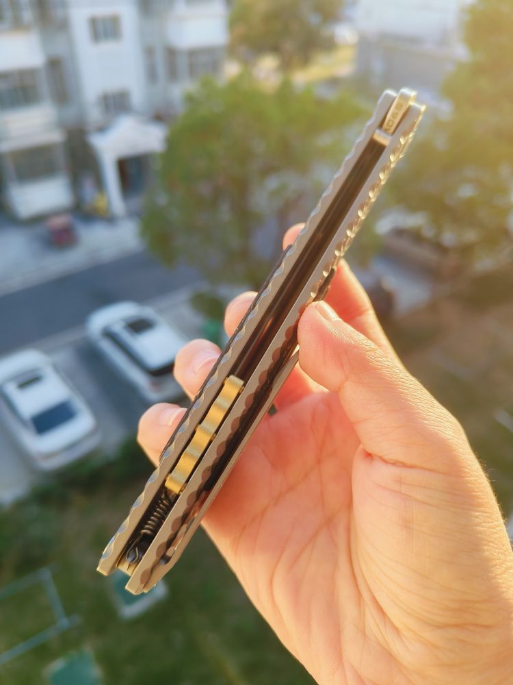Maxace Knives 黑曜石 CPM-90V钢 钛合金柄 喷砂 1580
