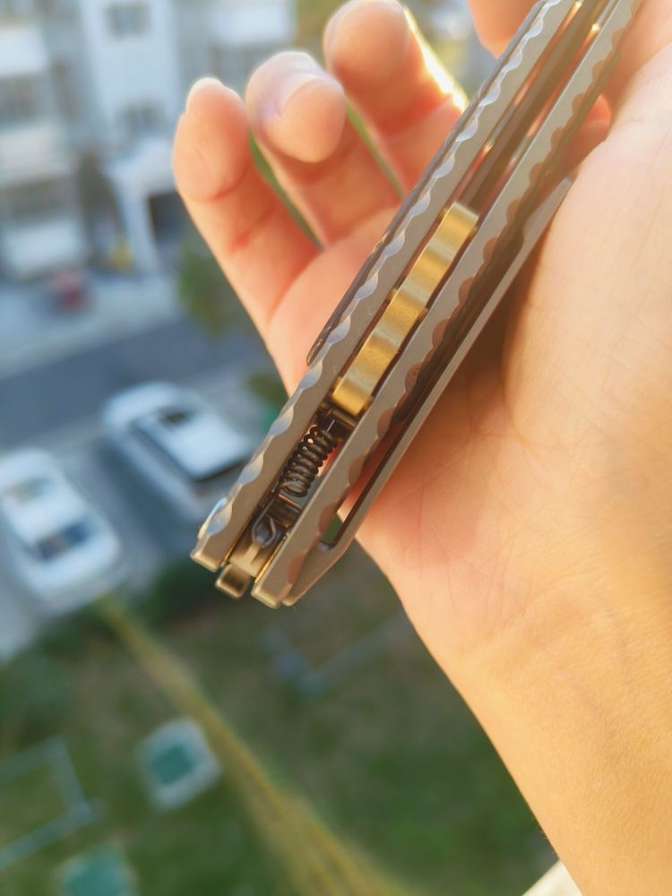 Maxace Knives 黑曜石 CPM-90V钢 钛合金柄 喷砂 1580