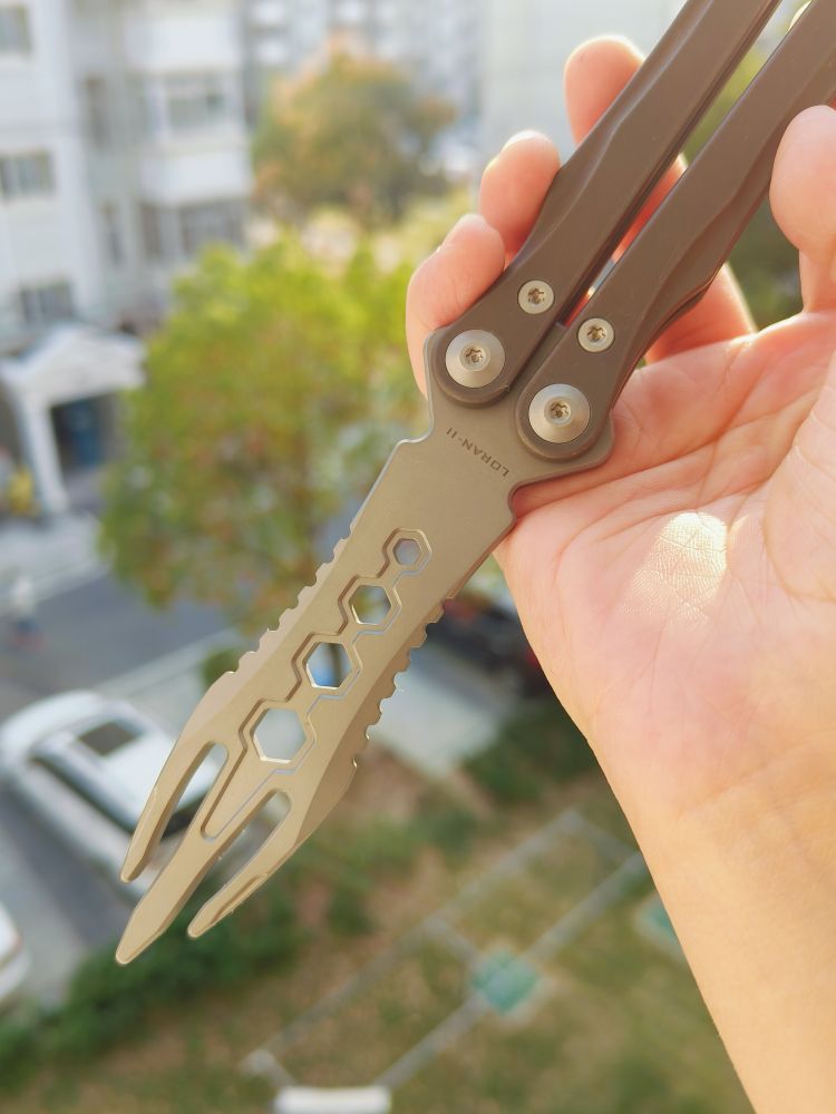 Maxace Knives 罗兰二代 M390刃 钛合金柄 棕色 998