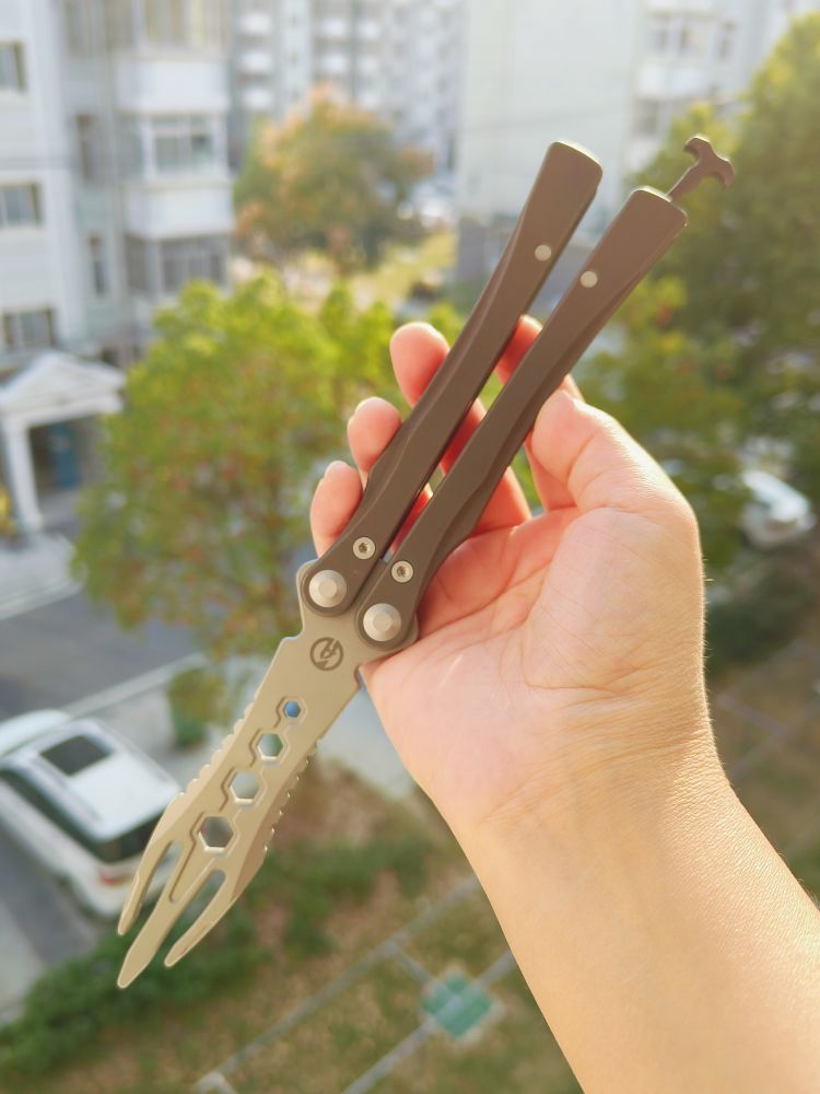 Maxace Knives 罗兰二代 M390刃 钛合金柄 棕色 998