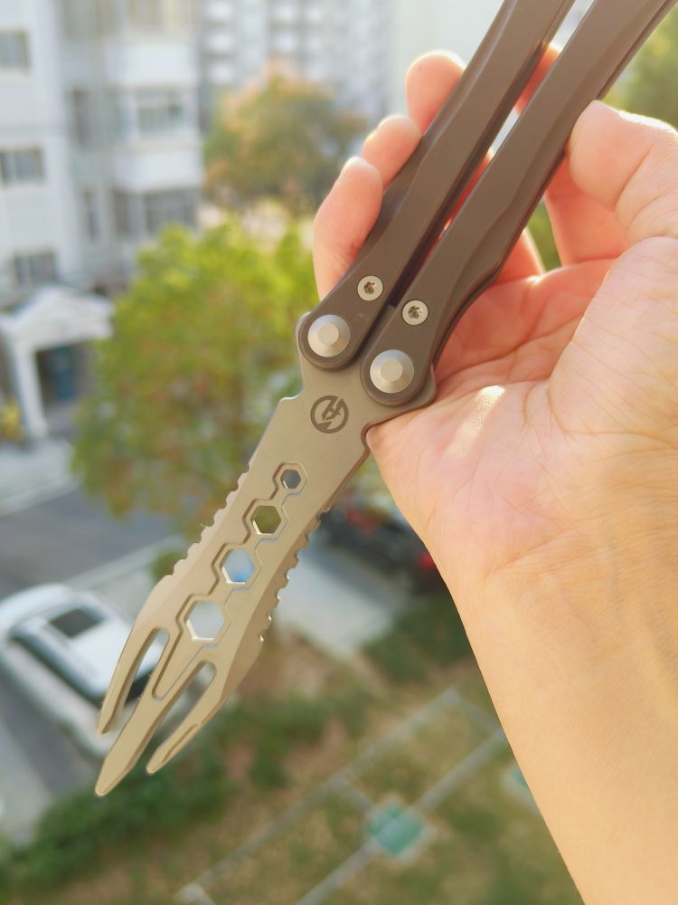 Maxace Knives 罗兰二代 M390刃 钛合金柄 棕色 998