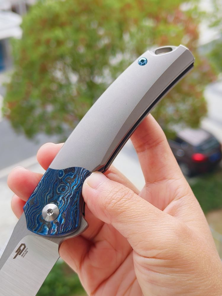 【特惠】Bestech Knives M390钢 钛合金柄镶嵌锆马 BT2111D 原价3600 特惠2800
