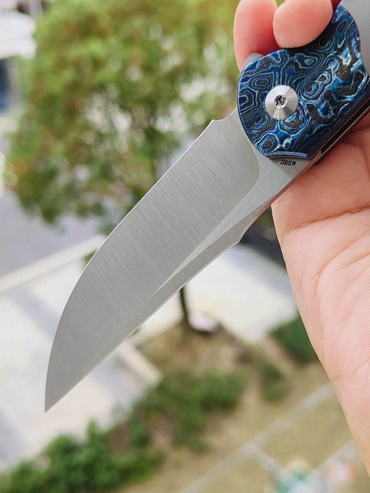 Bestech Knives M390钢 钛合金柄镶嵌锆马 BT2111D