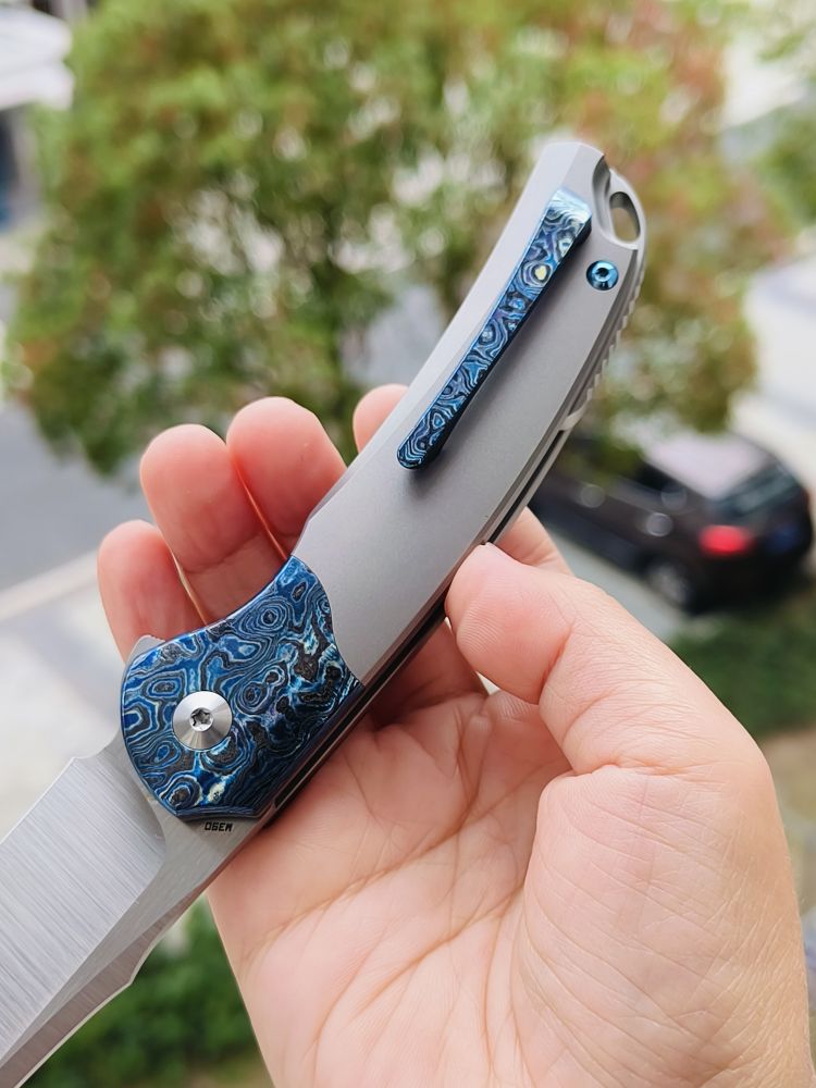 【特惠】Bestech Knives M390钢 钛合金柄镶嵌锆马 BT2111D 原价3600 特惠2800