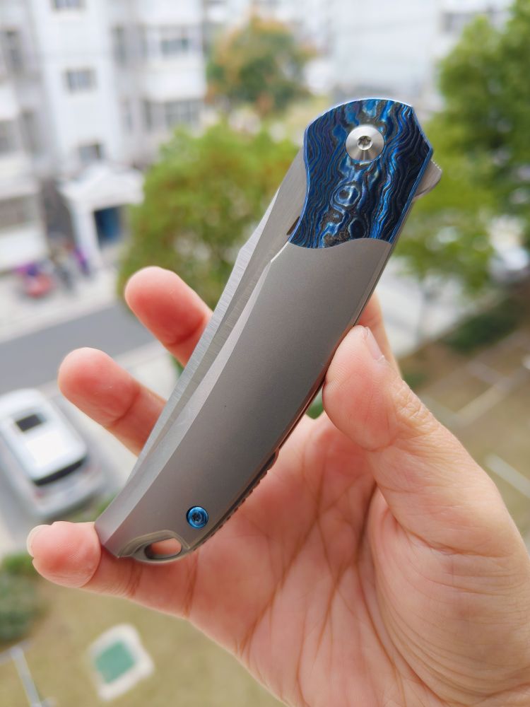 Bestech Knives M390钢 钛合金柄镶嵌锆马 BT2111D