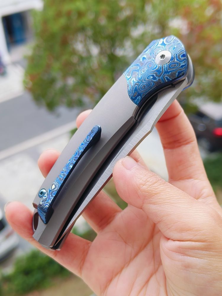 Bestech Knives M390钢 钛合金柄镶嵌锆马 BT2111D