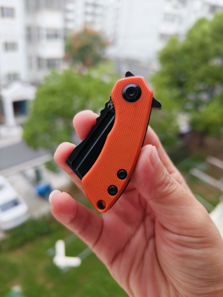 Kansept Knives Mini Korvid 154CM钢 G10柄 T3030A7 橙色